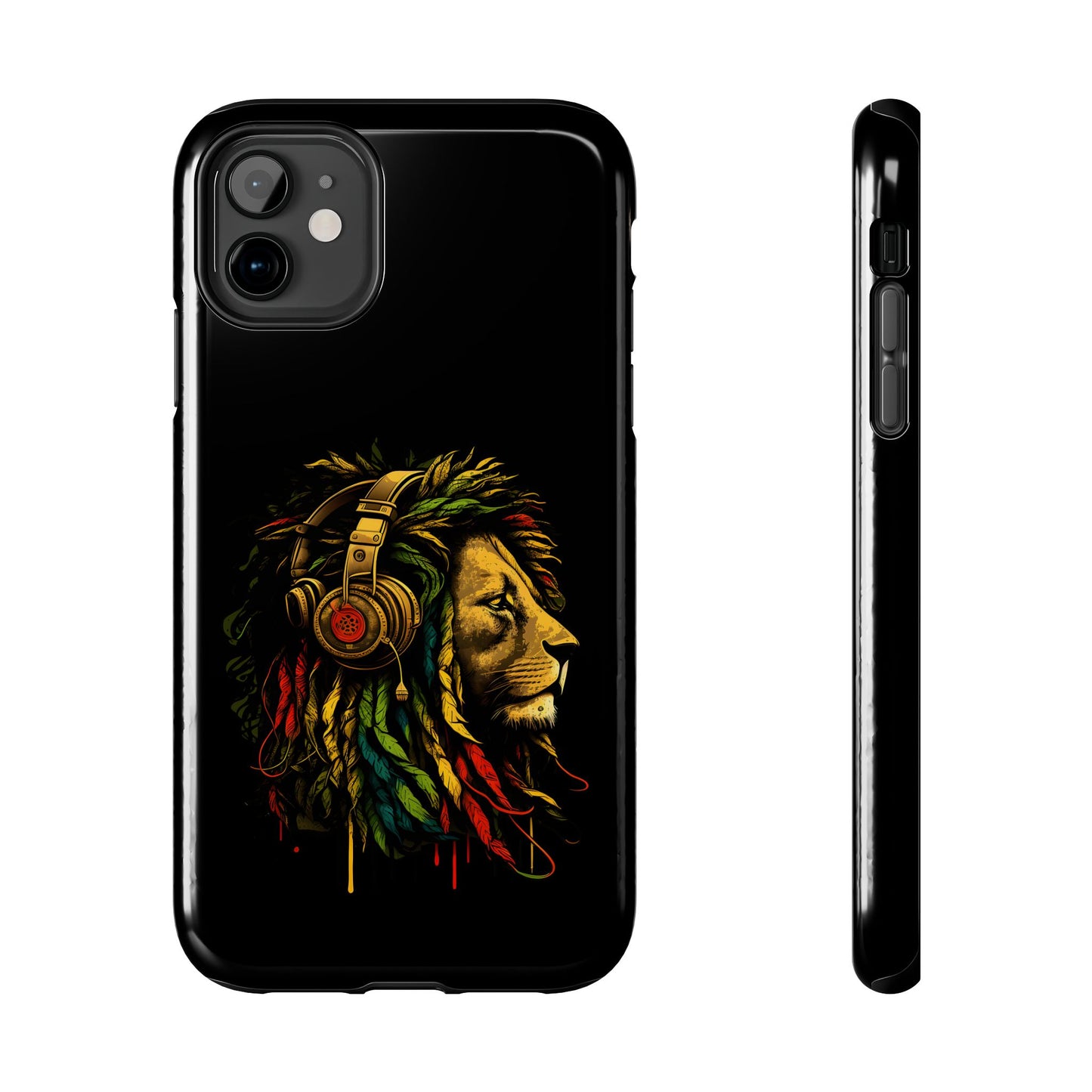 Rasta Reggae Lion Tough iPhone Case