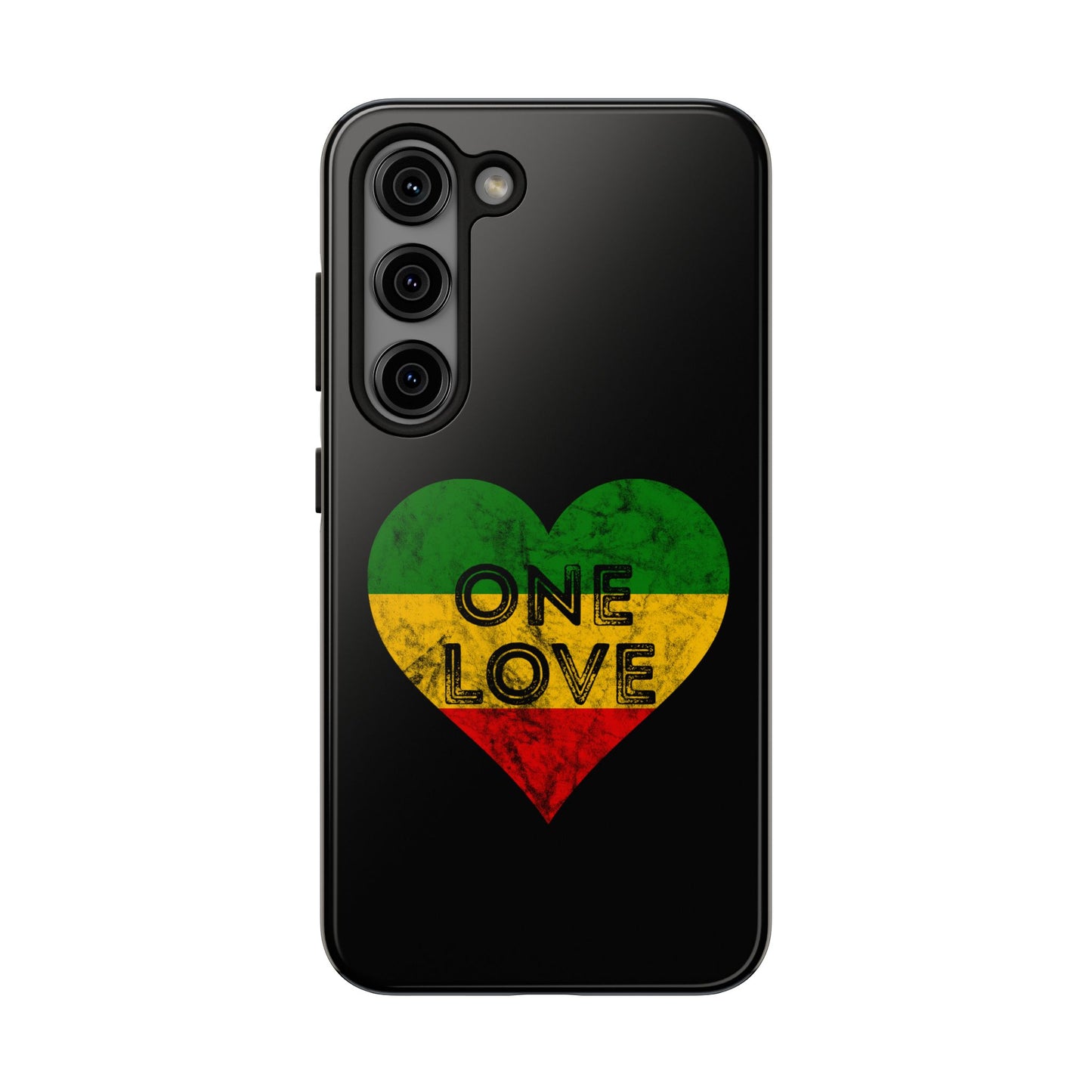 Reggae Heart One Love Tough Samsung Galaxy Phone Case