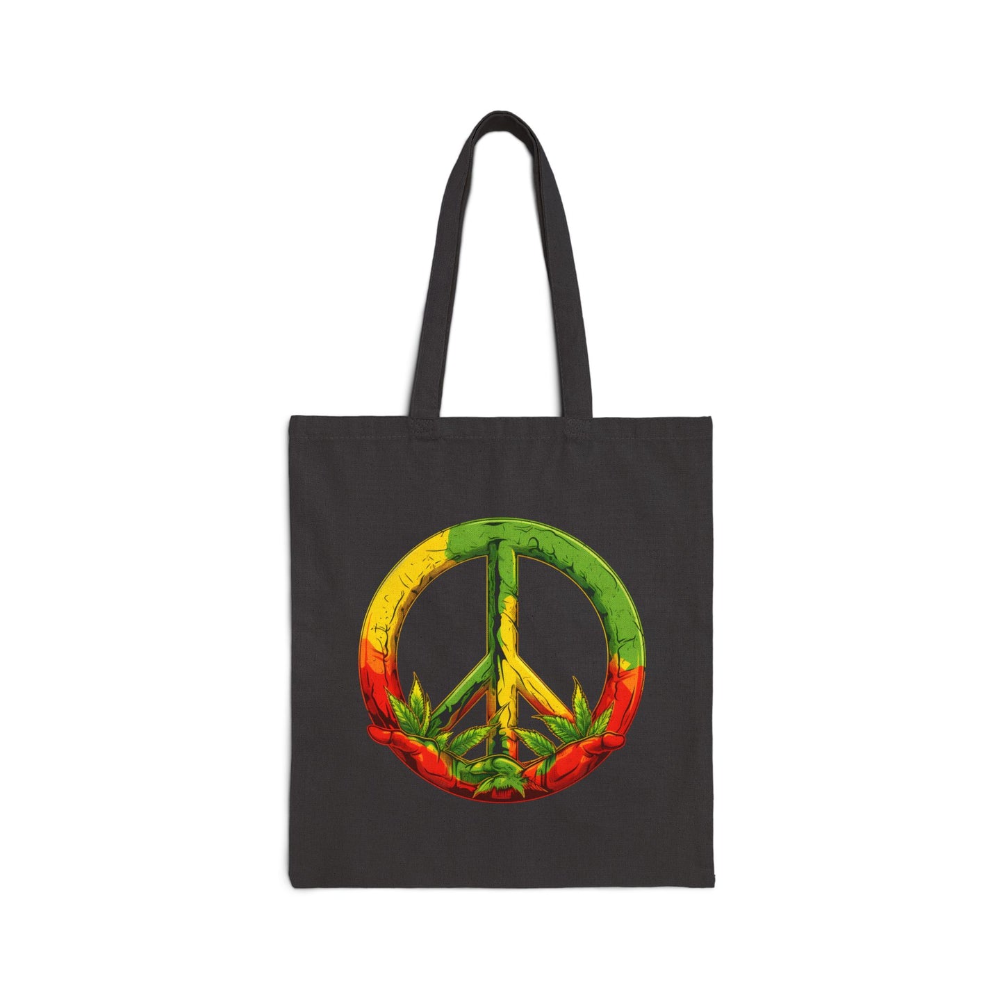 Reggae Peace Sign Tote Bag