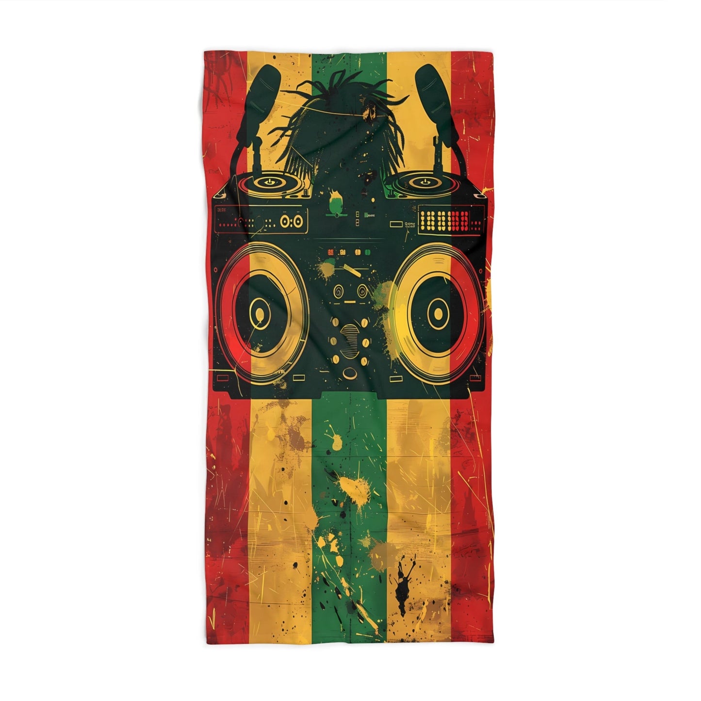 Reggae Music Radio Beach Towel