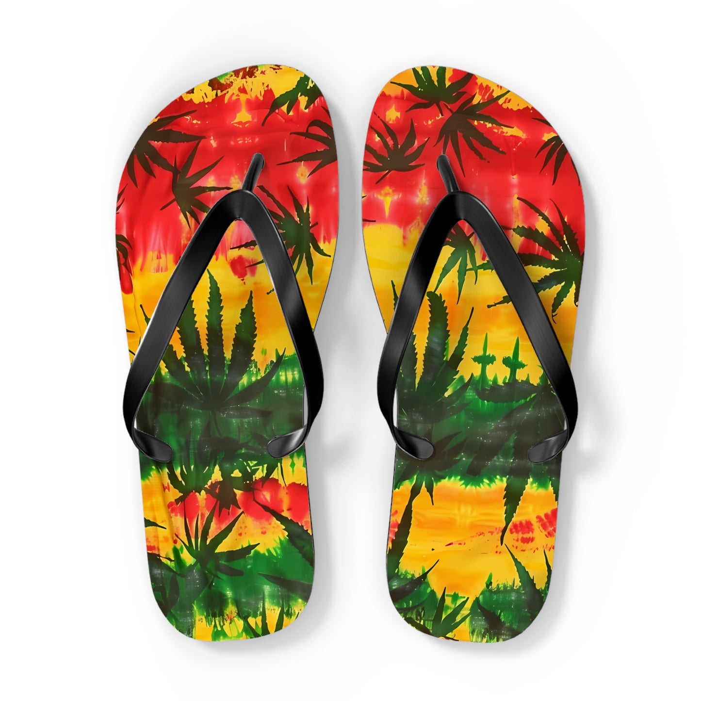 Reggae Plants Flip Flops