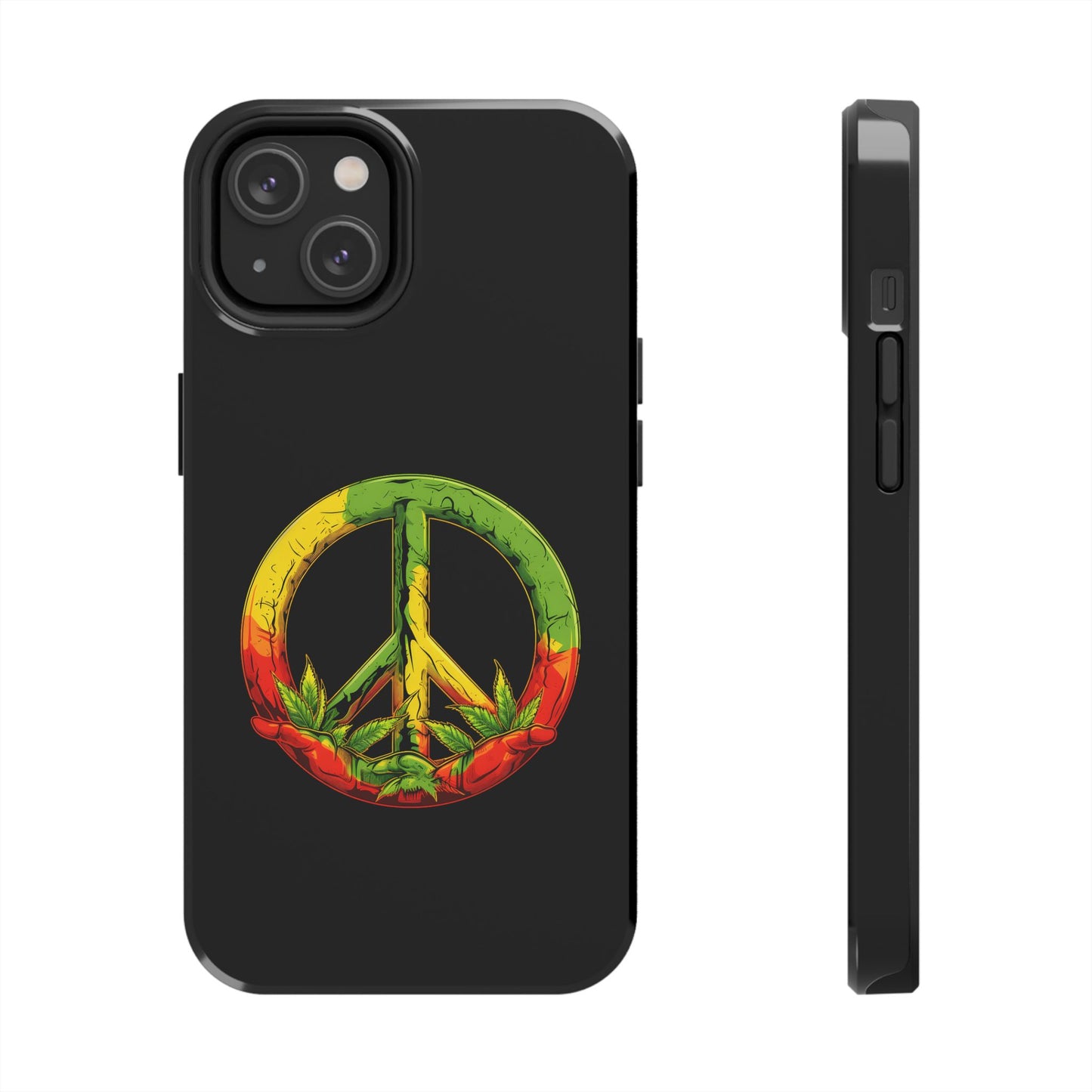 Reggae Peace Sign Tough iPhone Case