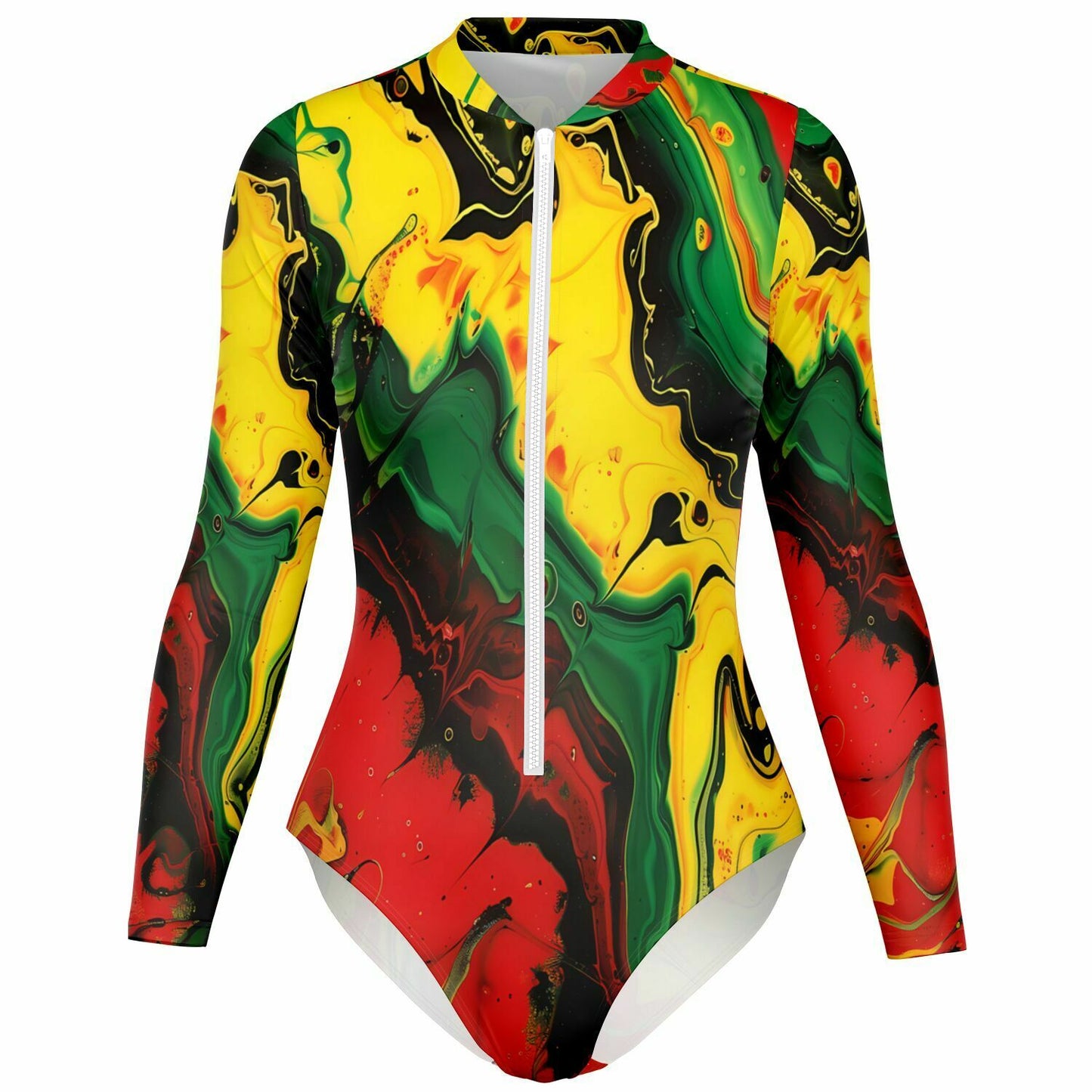 Reggae Paint Bodysuit Long Sleeve