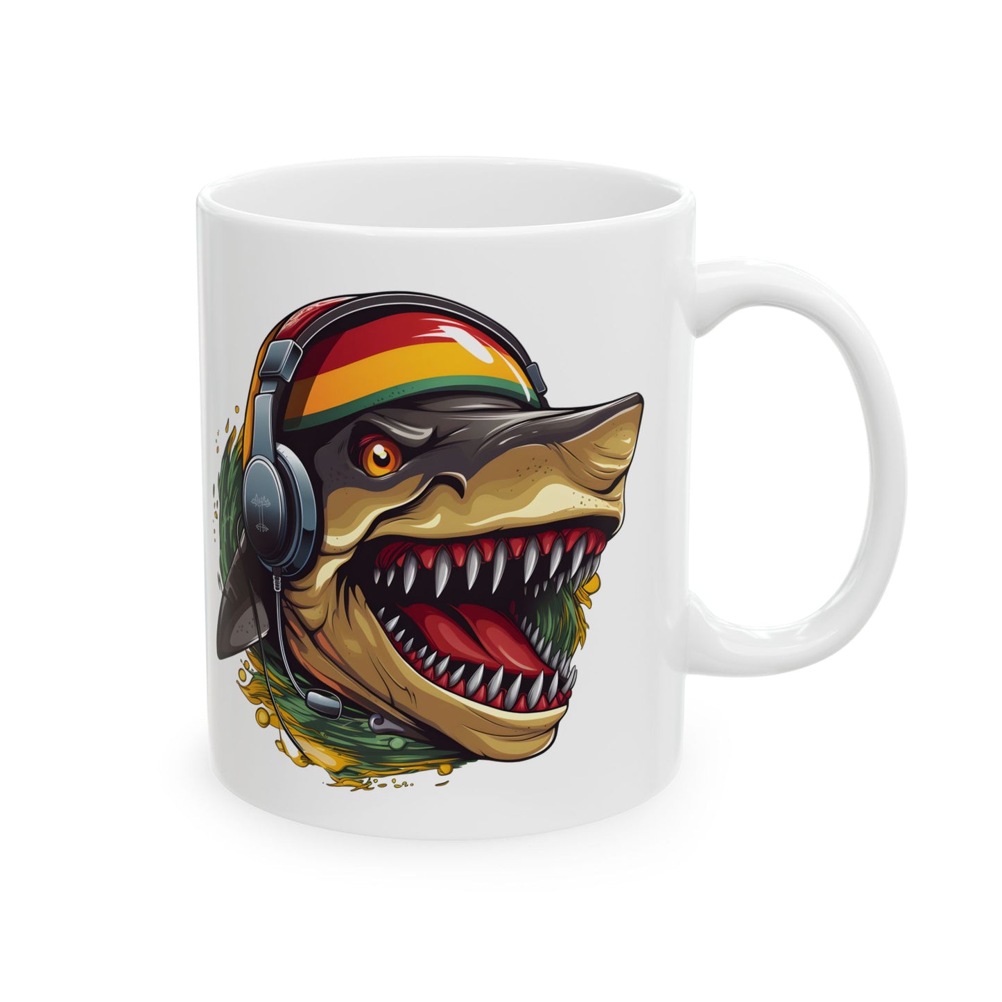 Reggae Shark White Mug