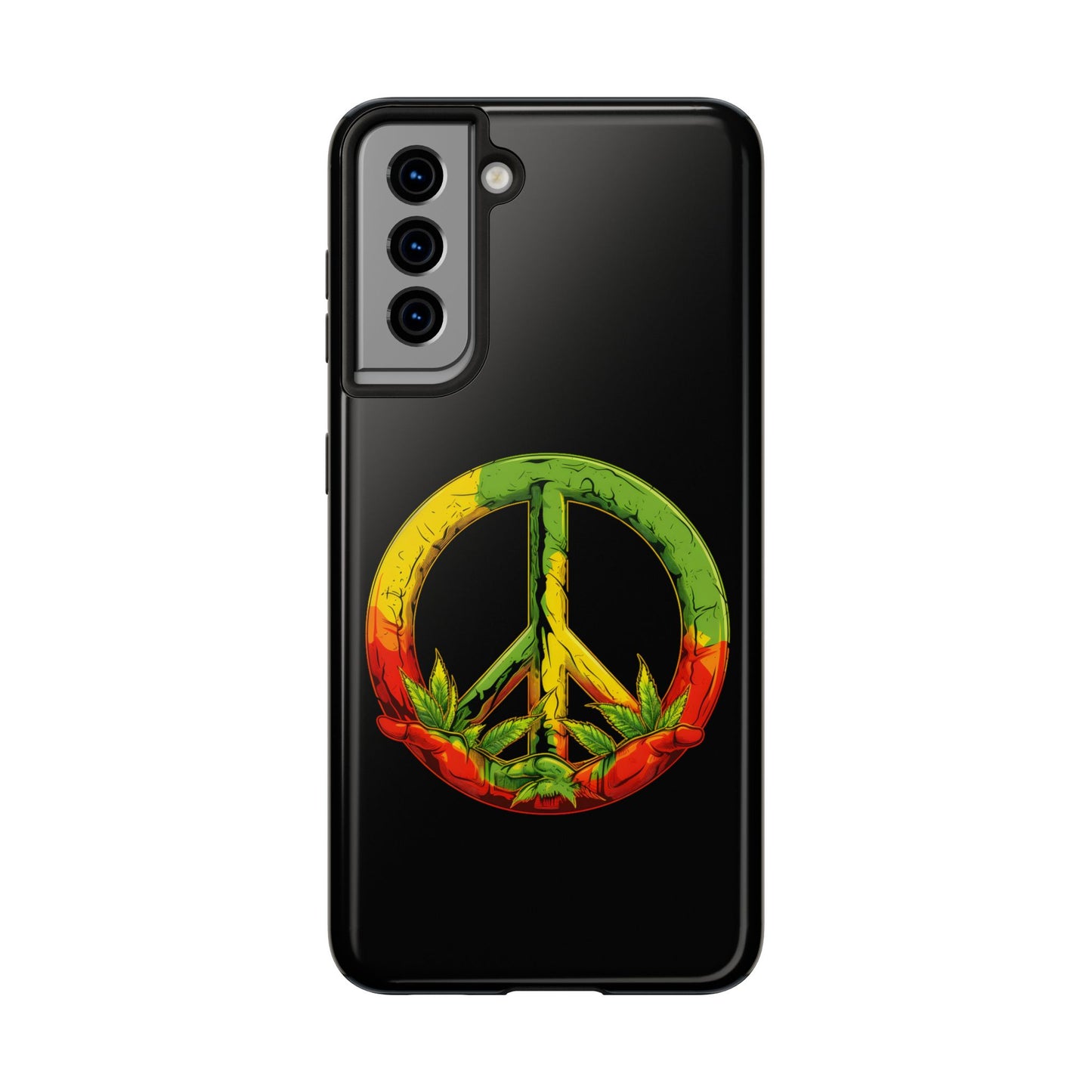 Reggae Peace Sign Tough Samsung Galaxy Phone Case