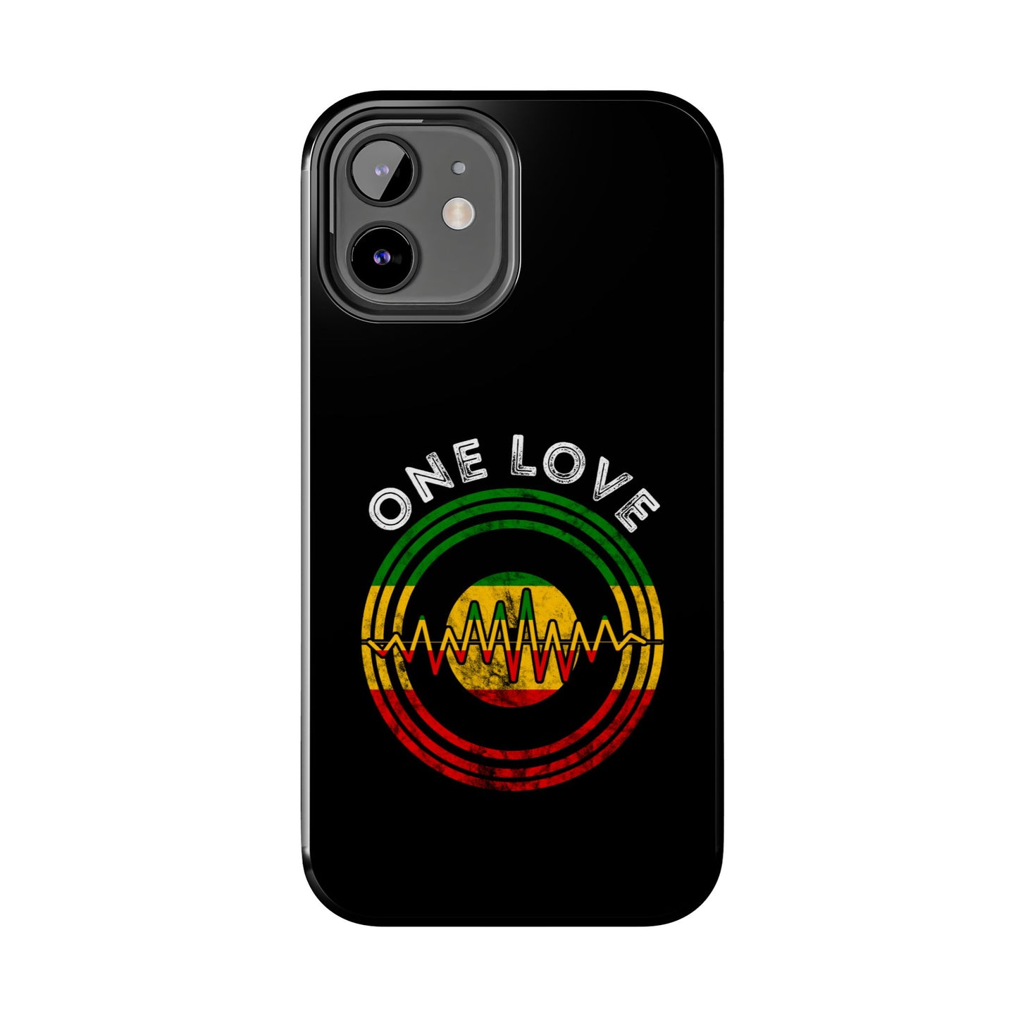 Reggae Music Vinyl Heartbeat Tough iPhone Case