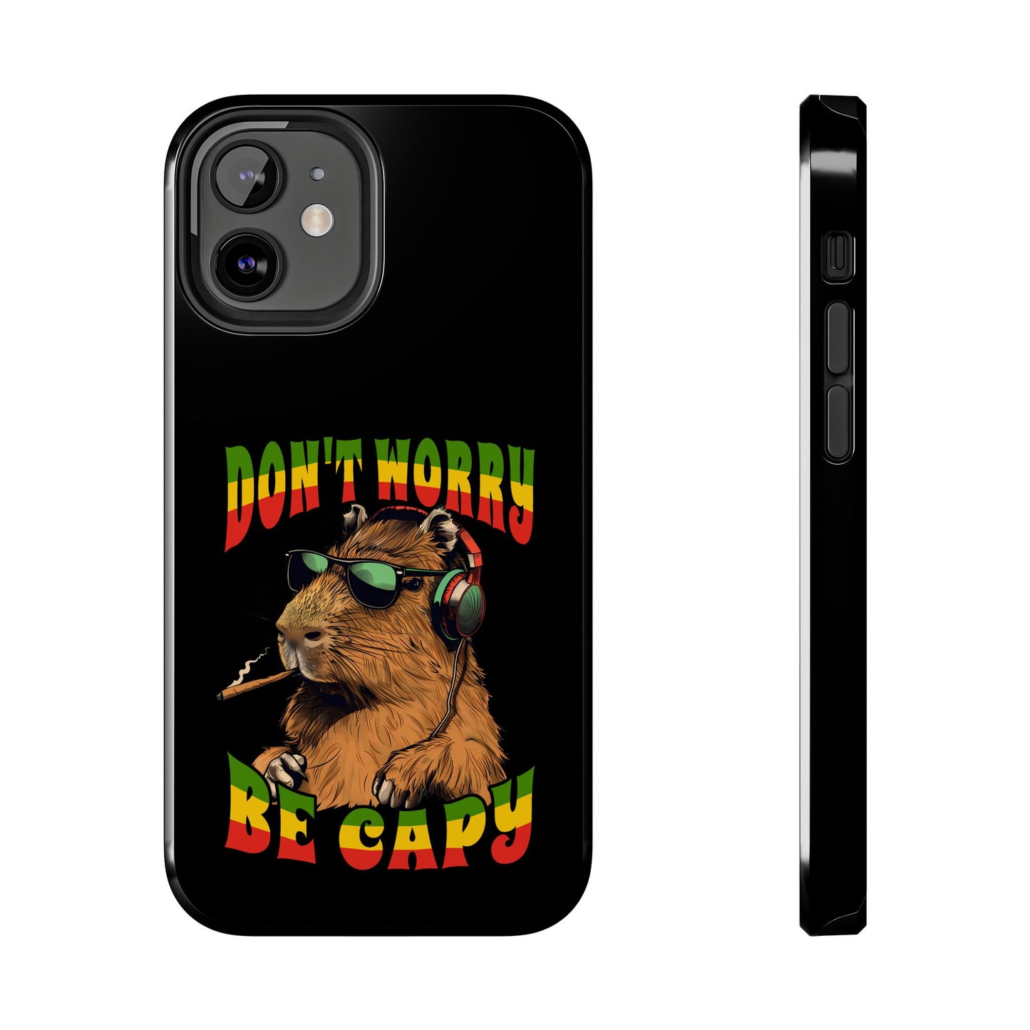 Reggae Capybara Don't Worry Be Capy Tough iPhone Case