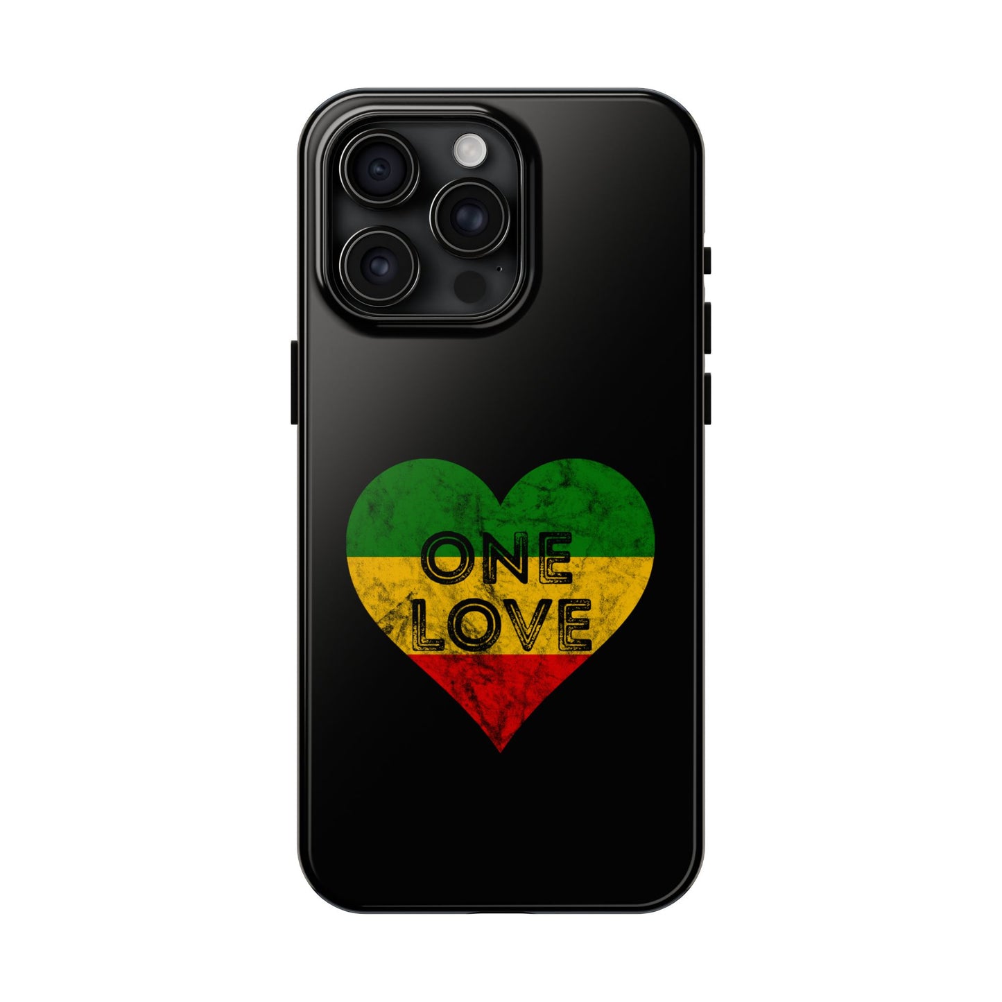 Reggae Heart One Love Tough iPhone Case