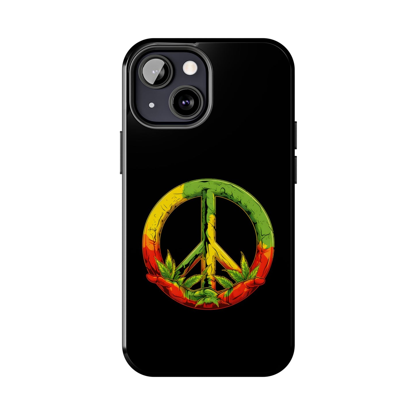 Reggae Peace Sign Tough iPhone Case