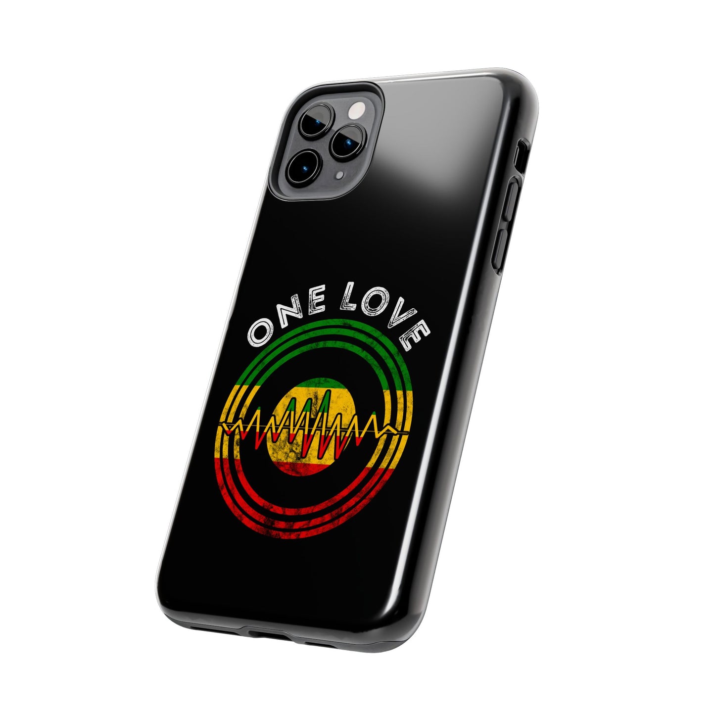 Reggae Music Vinyl Heartbeat Tough iPhone Case