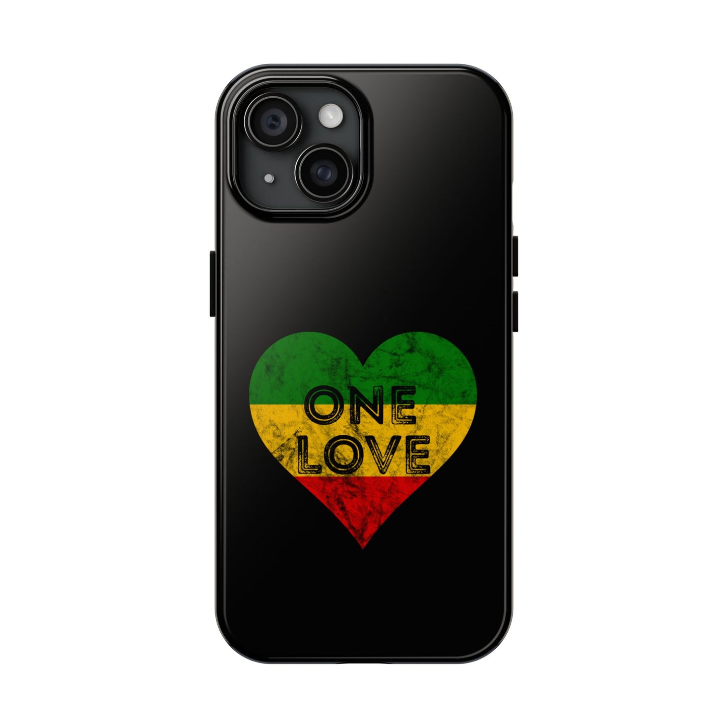 Reggae Heart One Love Tough iPhone Case