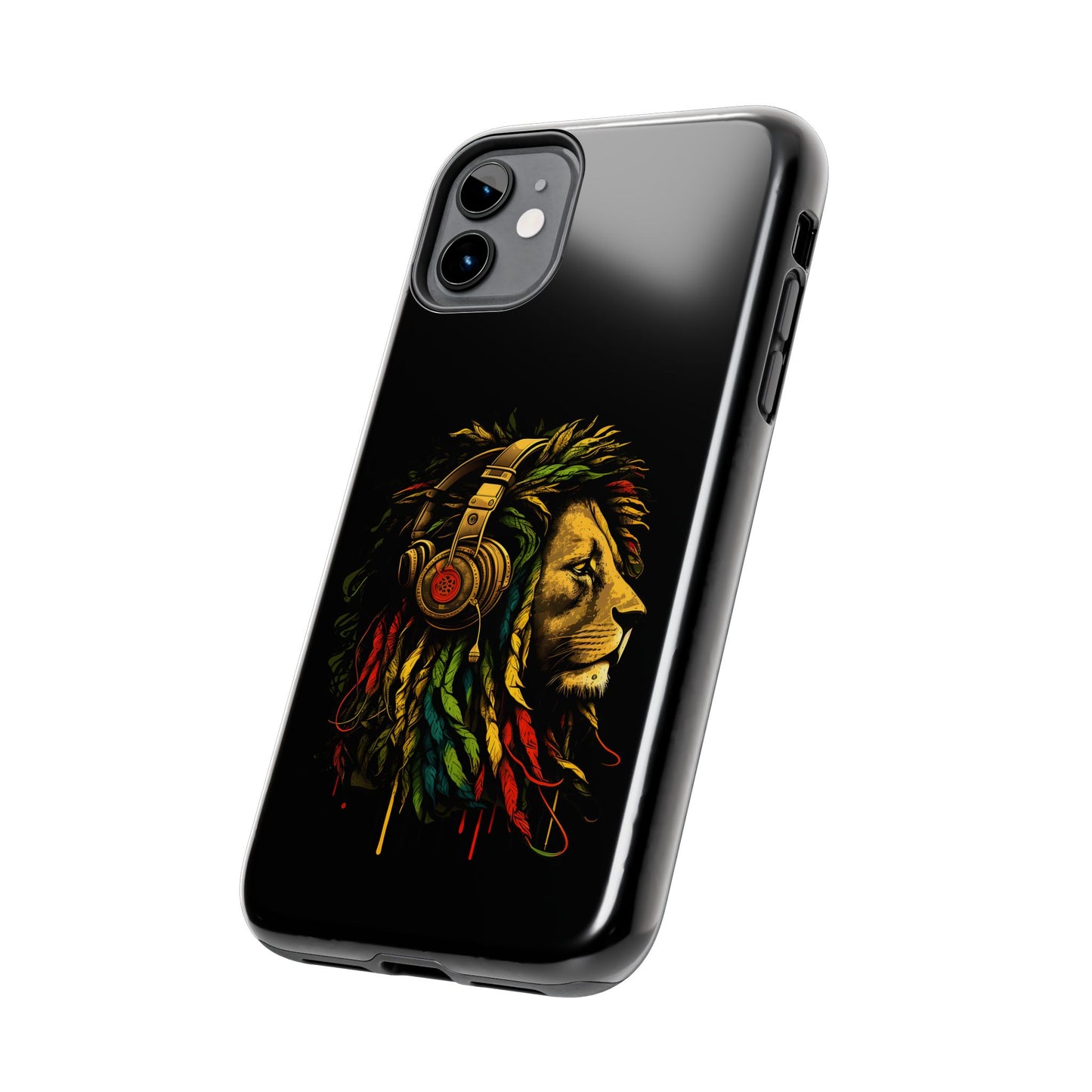 Rasta Reggae Lion Tough iPhone Case