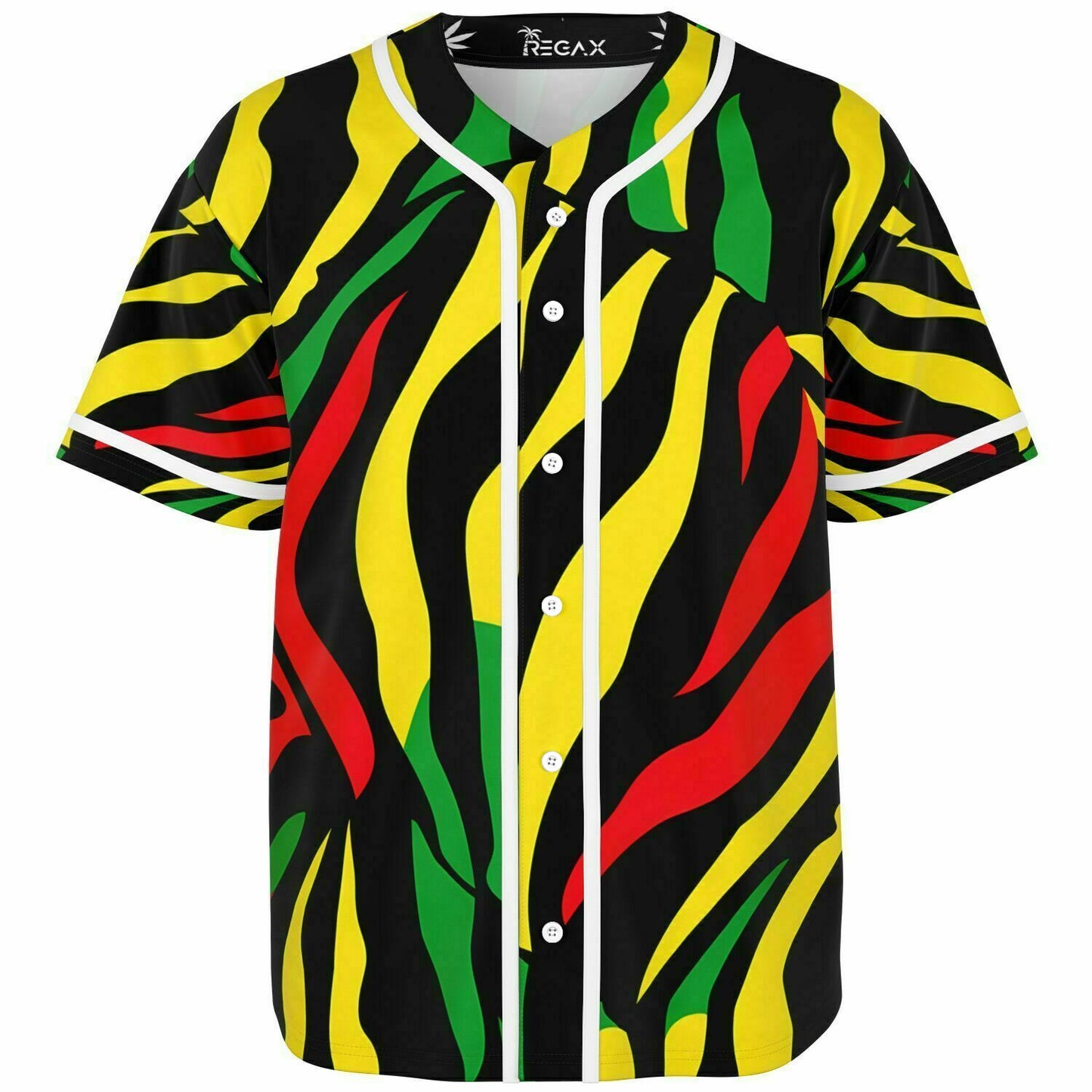 Reggae Zebra Pattern Baseball Jersey