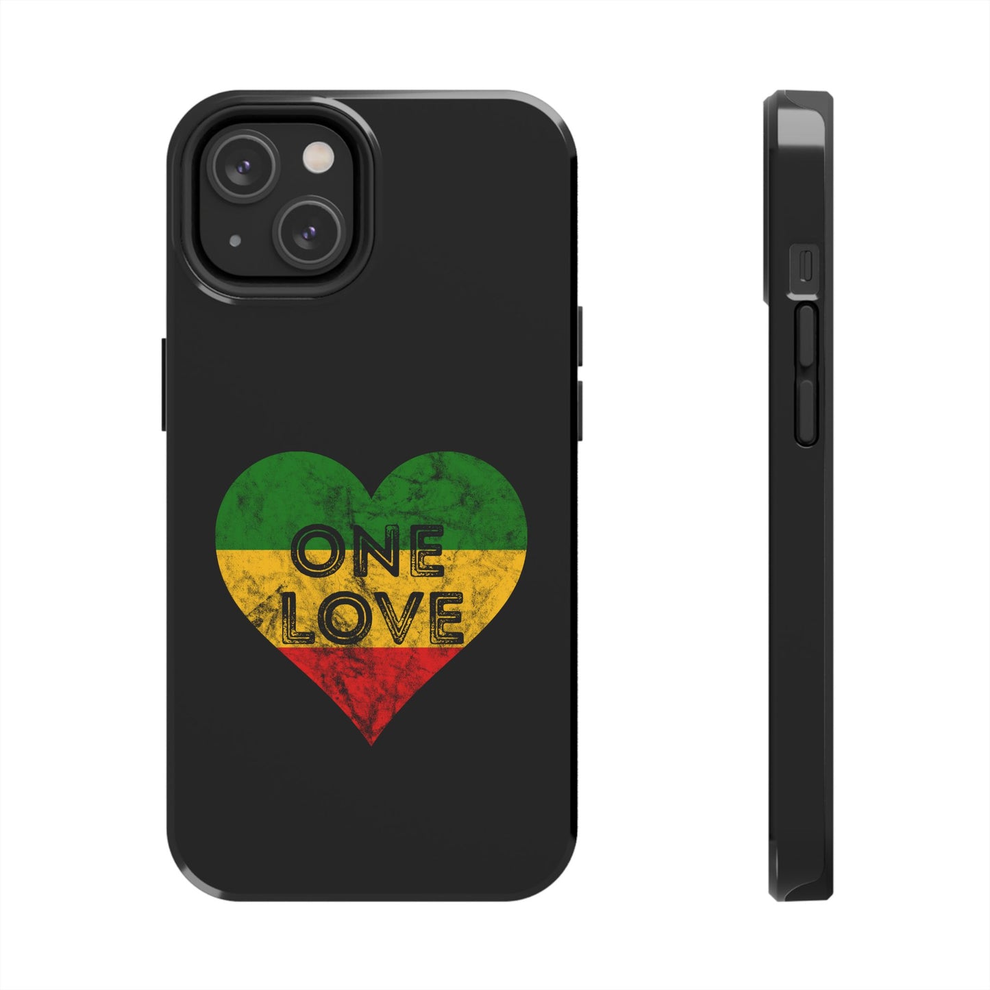 Reggae Heart One Love Tough iPhone Case