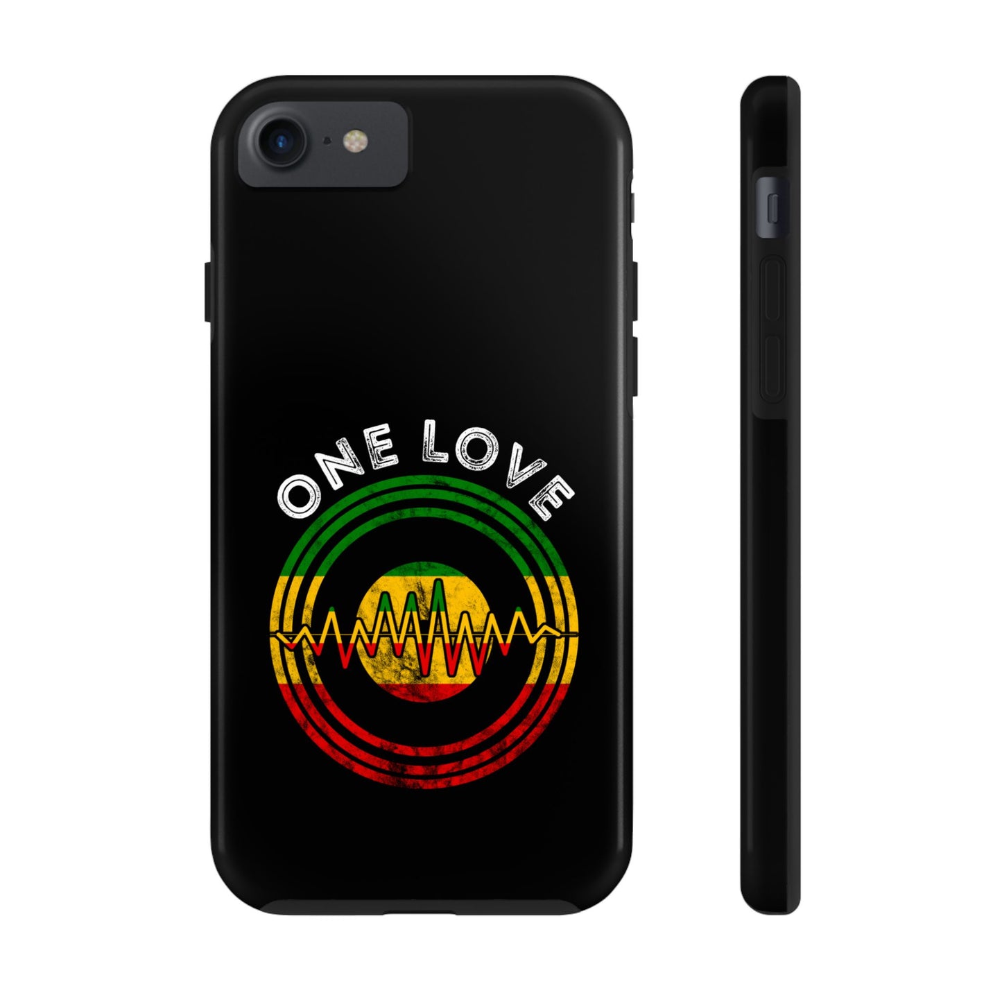 Reggae Music Vinyl Heartbeat Tough iPhone Case