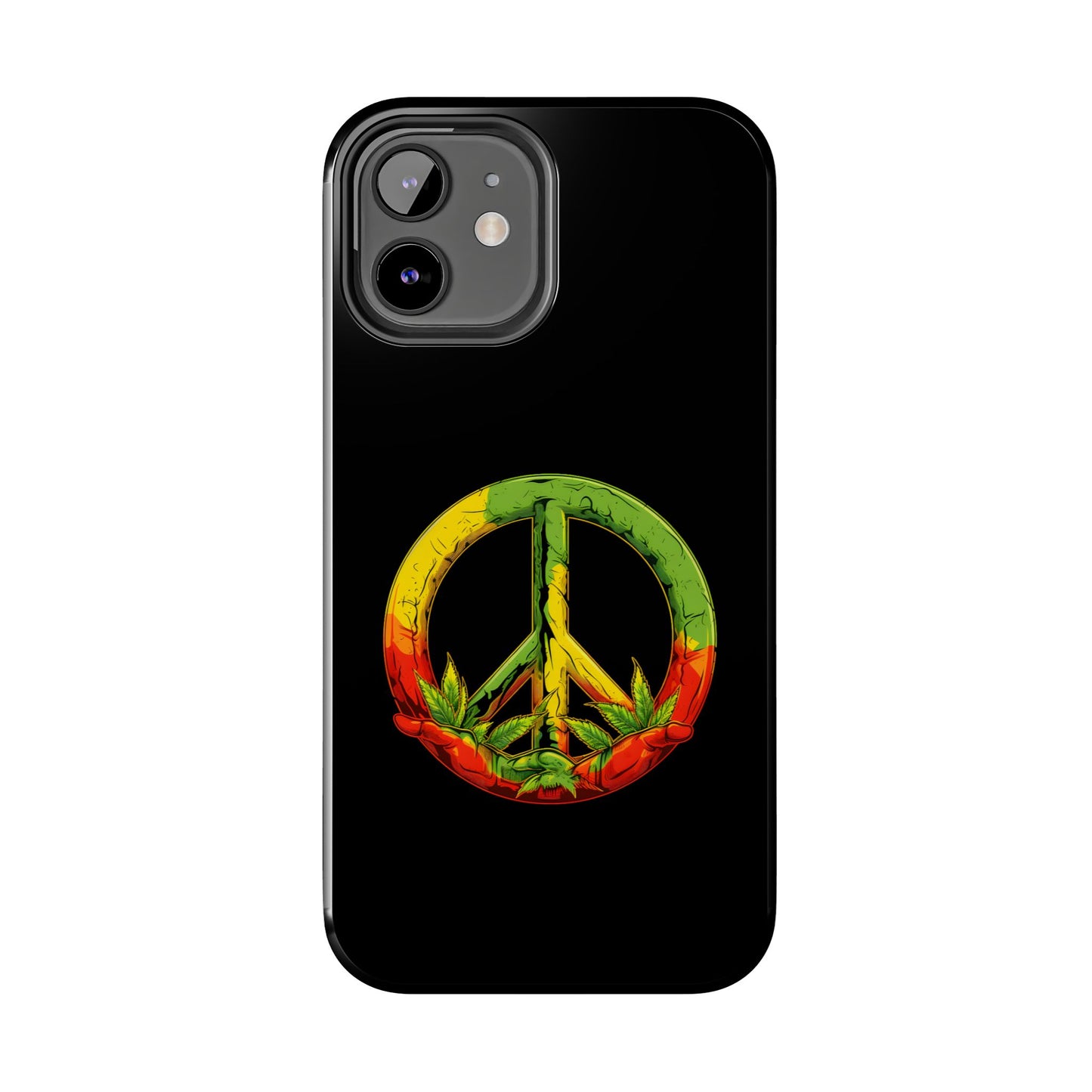 Reggae Peace Sign Tough iPhone Case