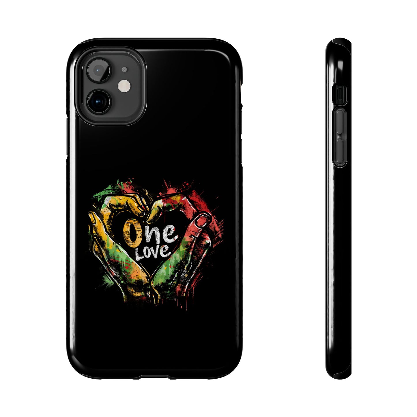 Reggae Hand Heart Tough iPhone Case