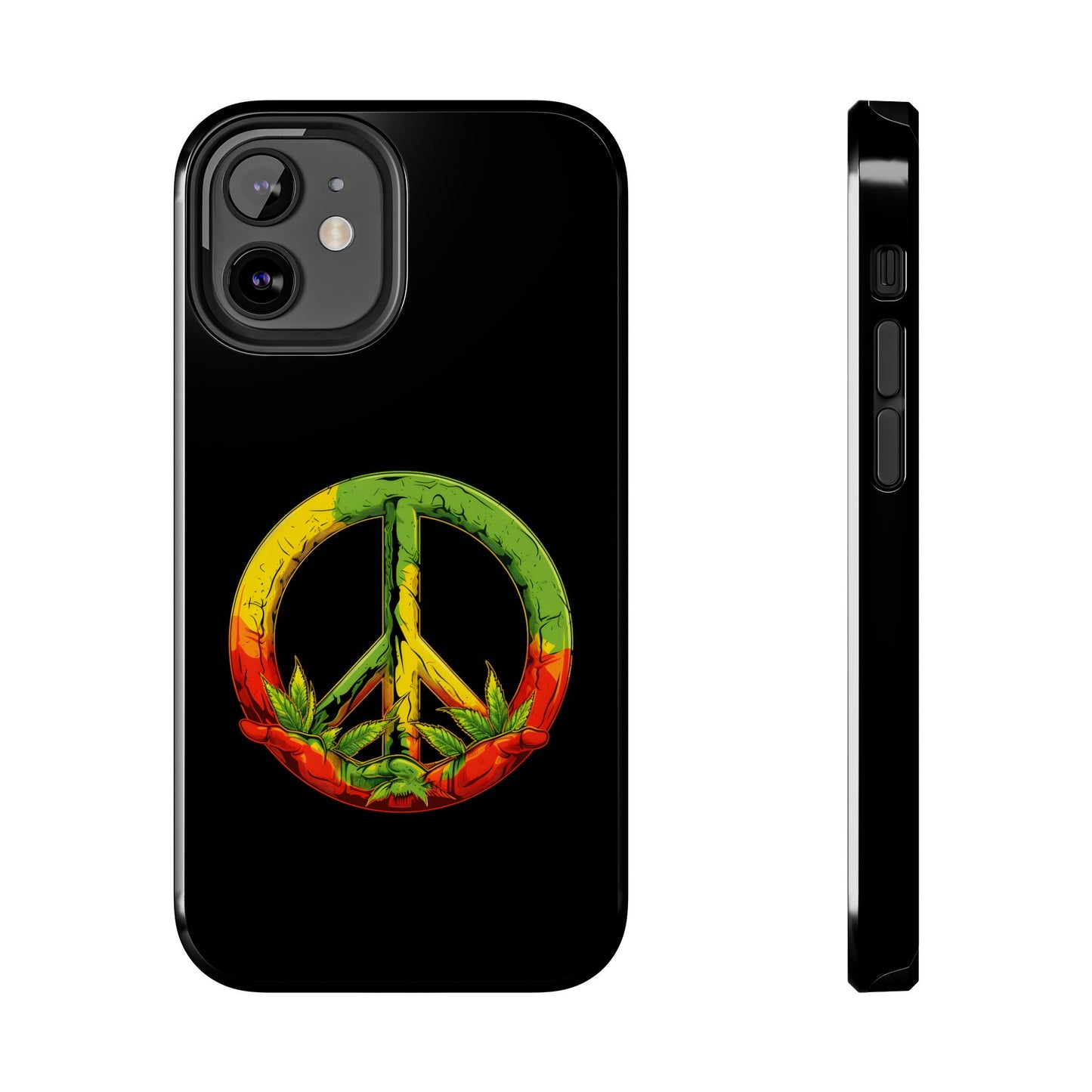 Reggae Peace Sign Tough iPhone Case