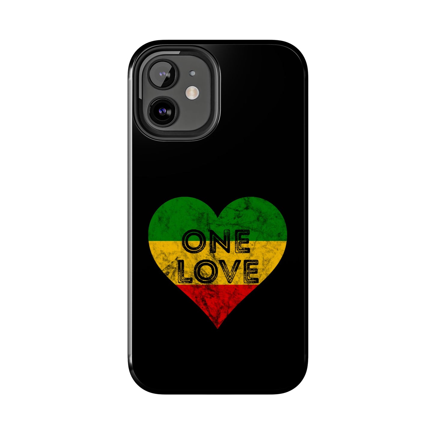 Reggae Heart One Love Tough iPhone Case