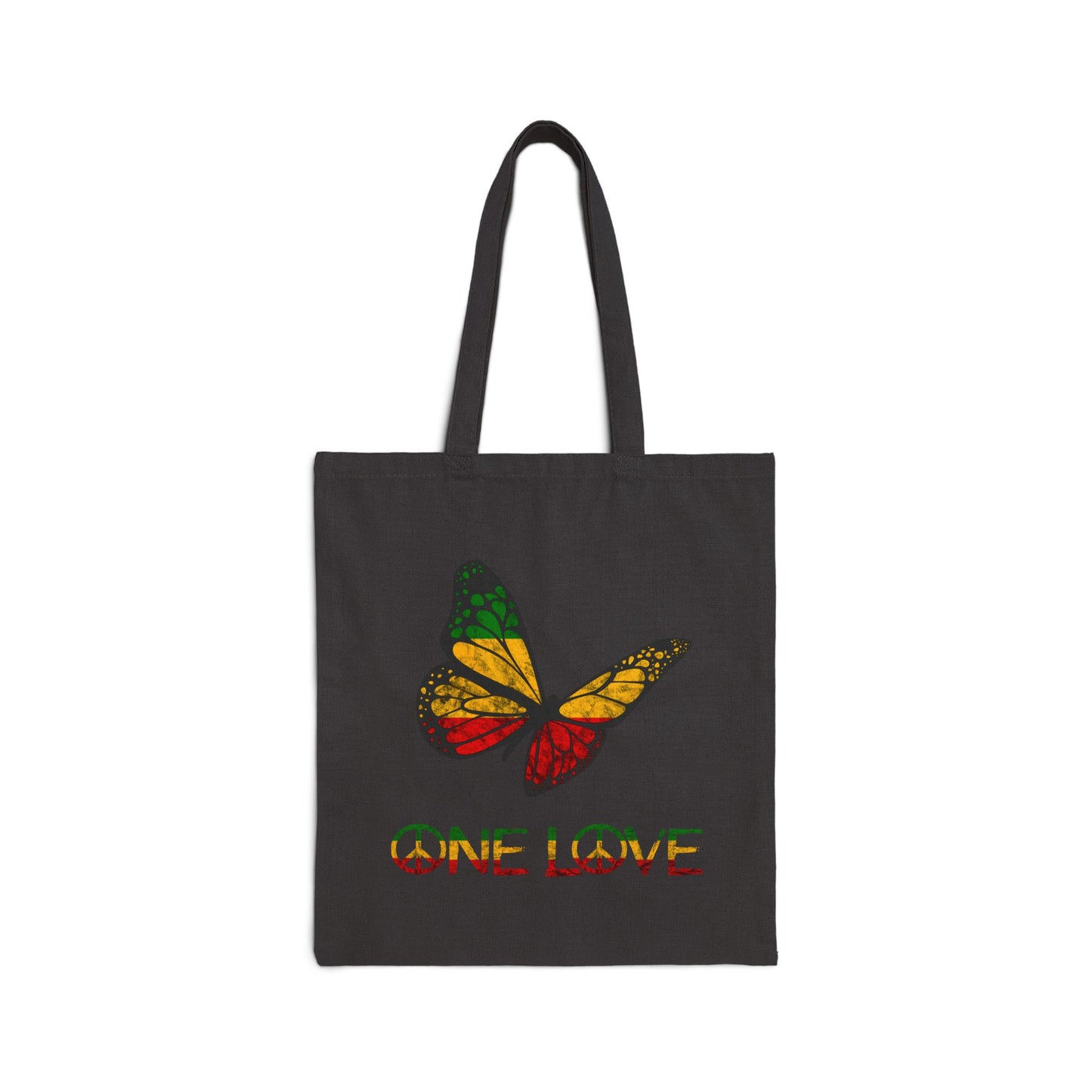 Reggae Harmony Butterfly Tote Bag