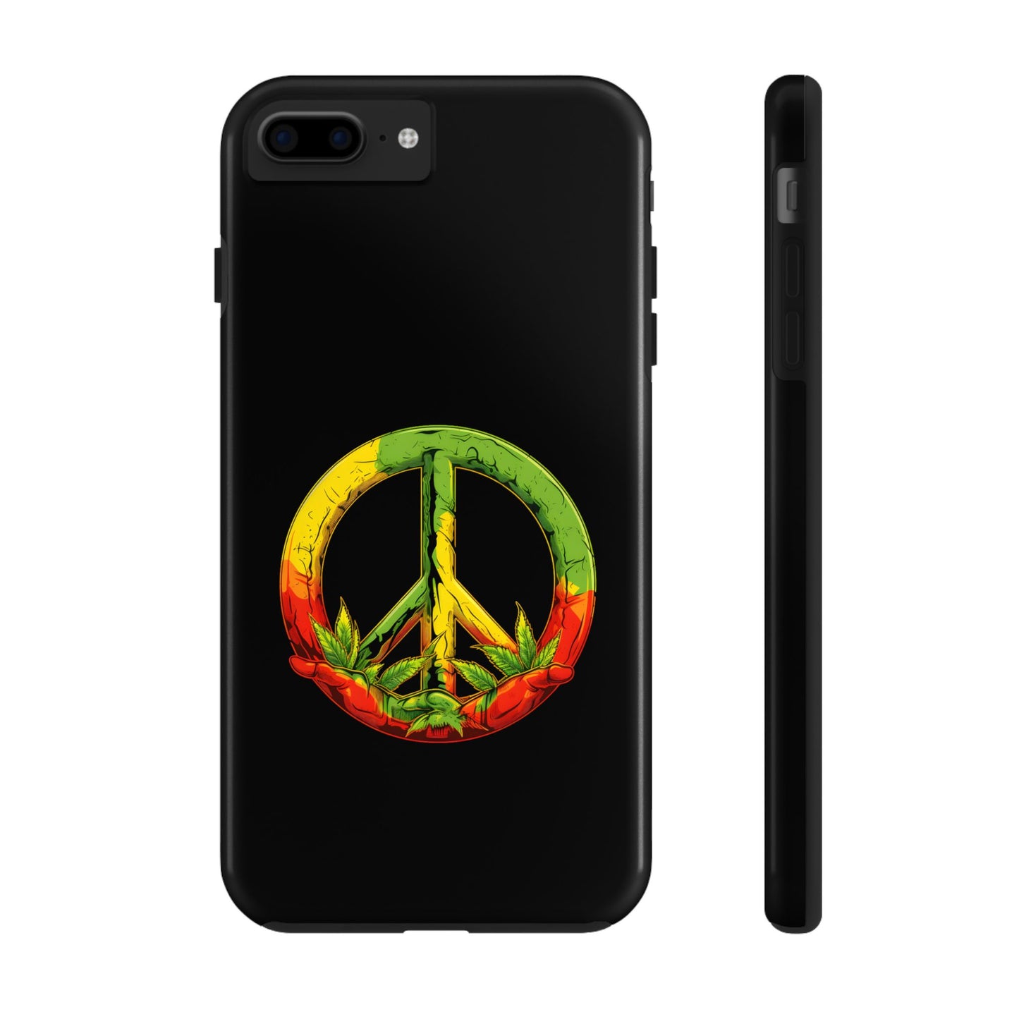 Reggae Peace Sign Tough iPhone Case