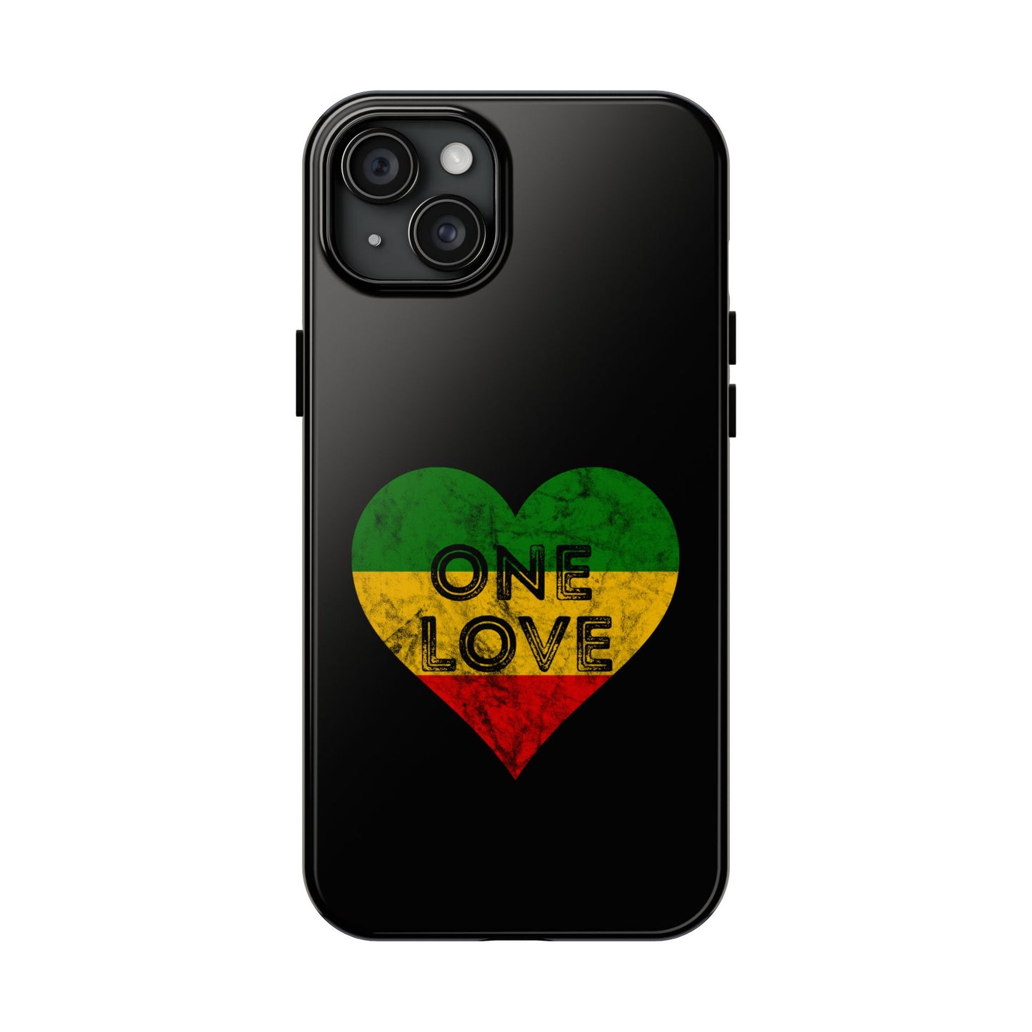 Reggae Heart One Love Tough iPhone Case