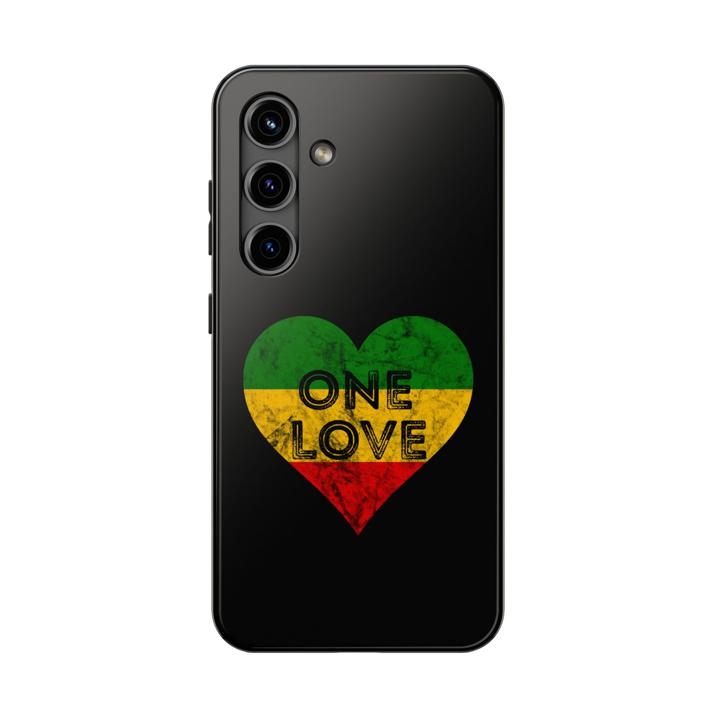 Reggae Heart One Love Tough Samsung Galaxy Phone Case