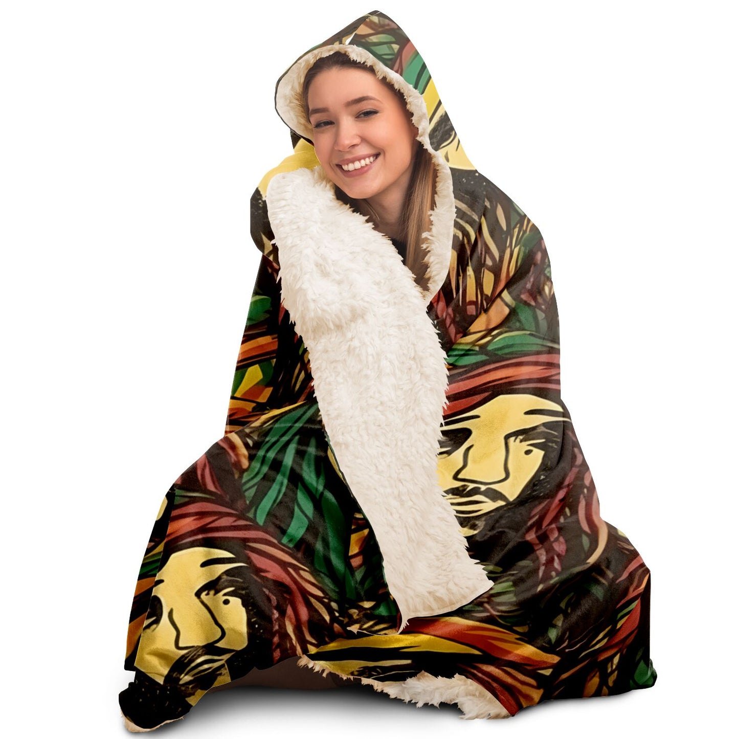 Rasta Man Hooded Blanket
