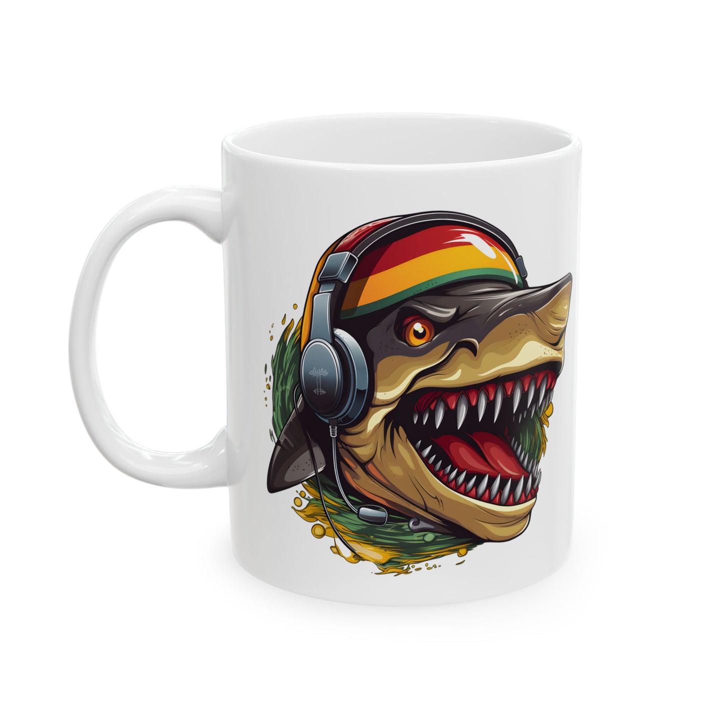 Reggae Shark White Mug