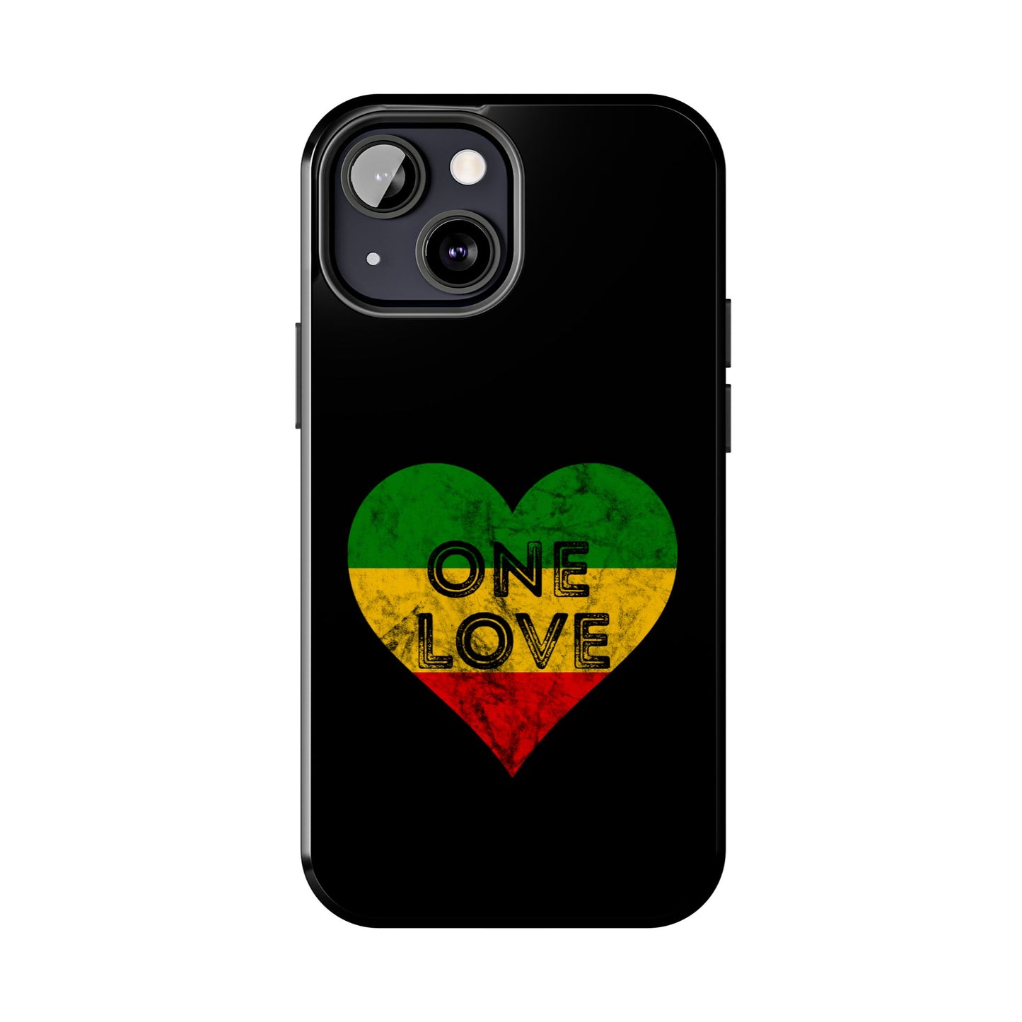 Reggae Heart One Love Tough iPhone Case