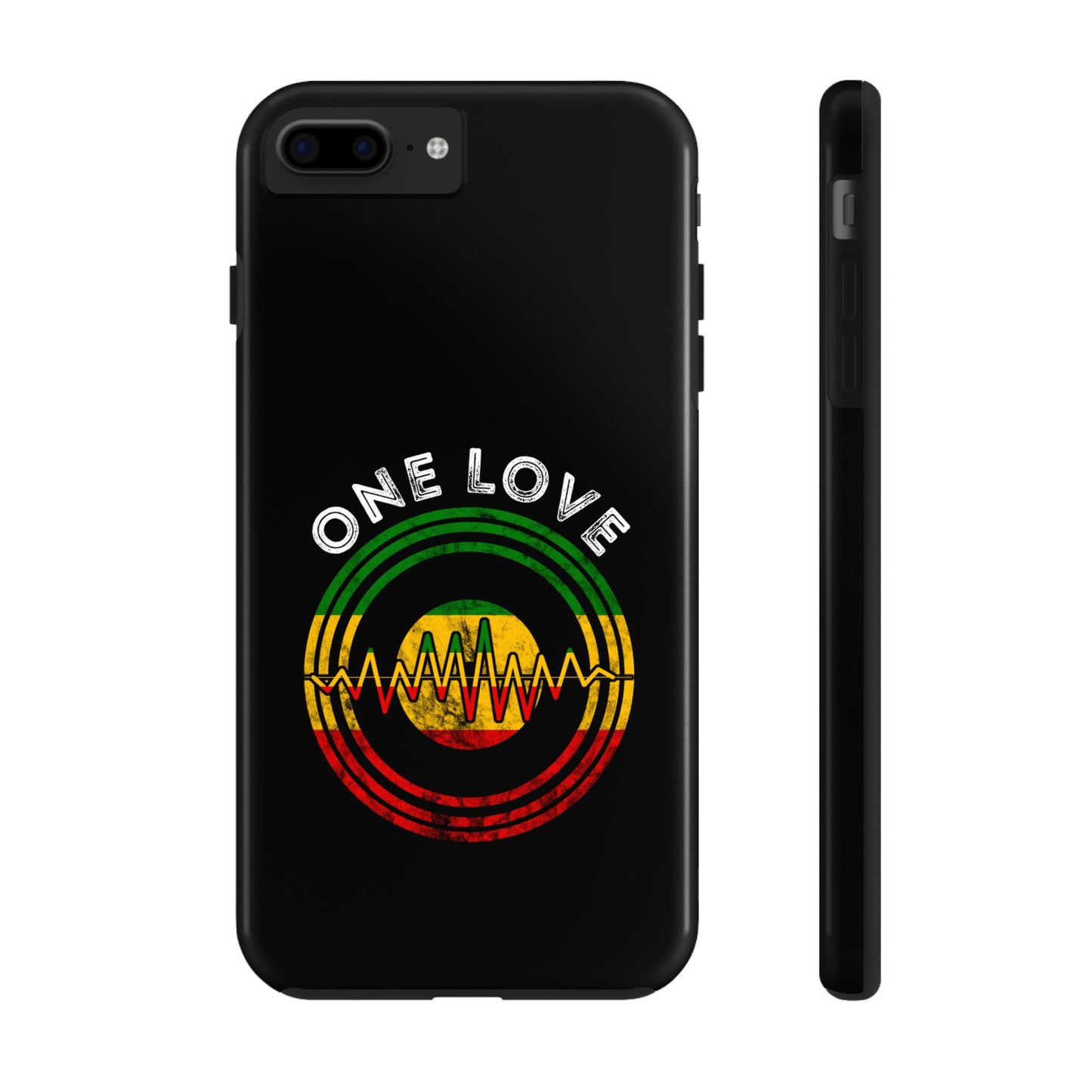 Reggae Music Vinyl Heartbeat Tough iPhone Case