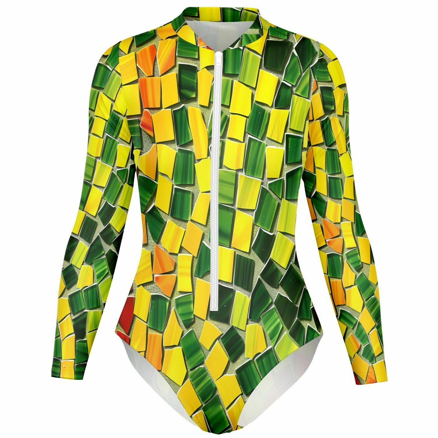 Reggae Mosaic Bodysuit Long Sleeve