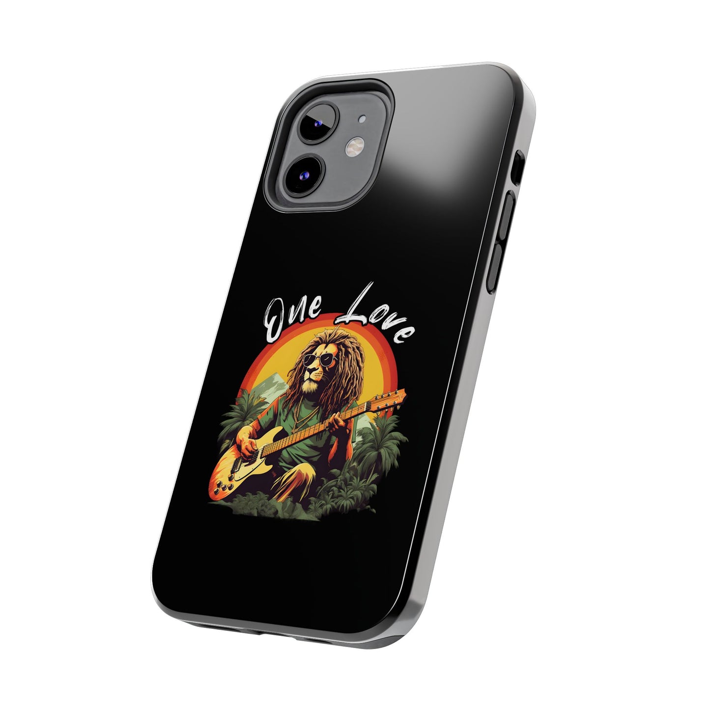 Reggae Music Lion Guitarist Tough iPhone Case