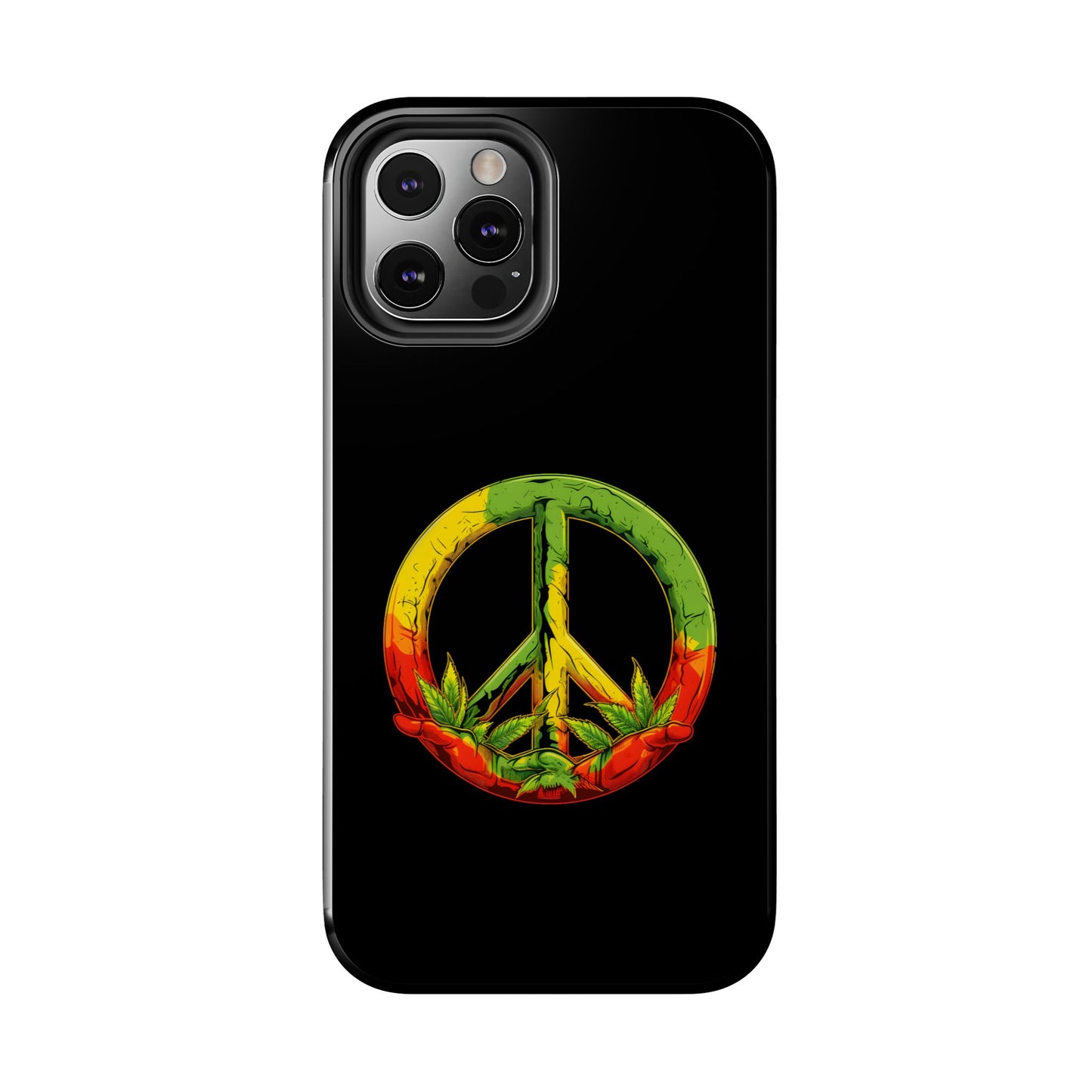 Reggae Peace Sign Tough iPhone Case