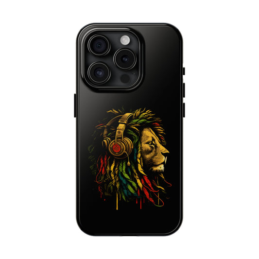 Rasta Reggae Lion Tough iPhone Case