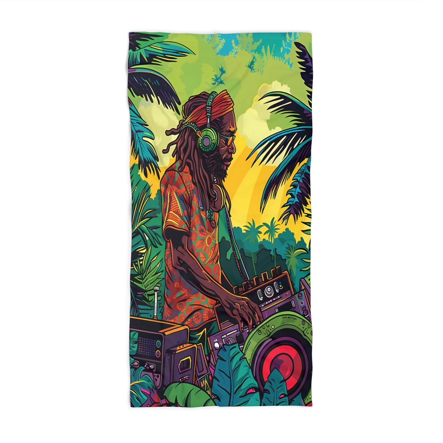 Reggae Relax DJ Beach Towel