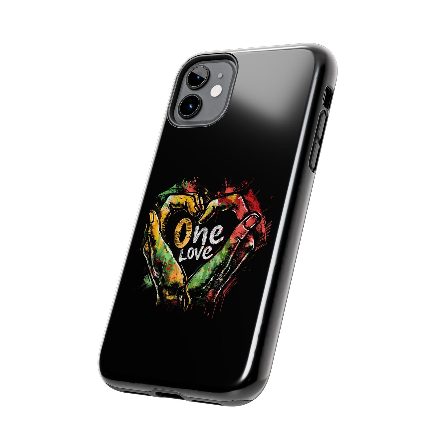 Reggae Hand Heart Tough iPhone Case