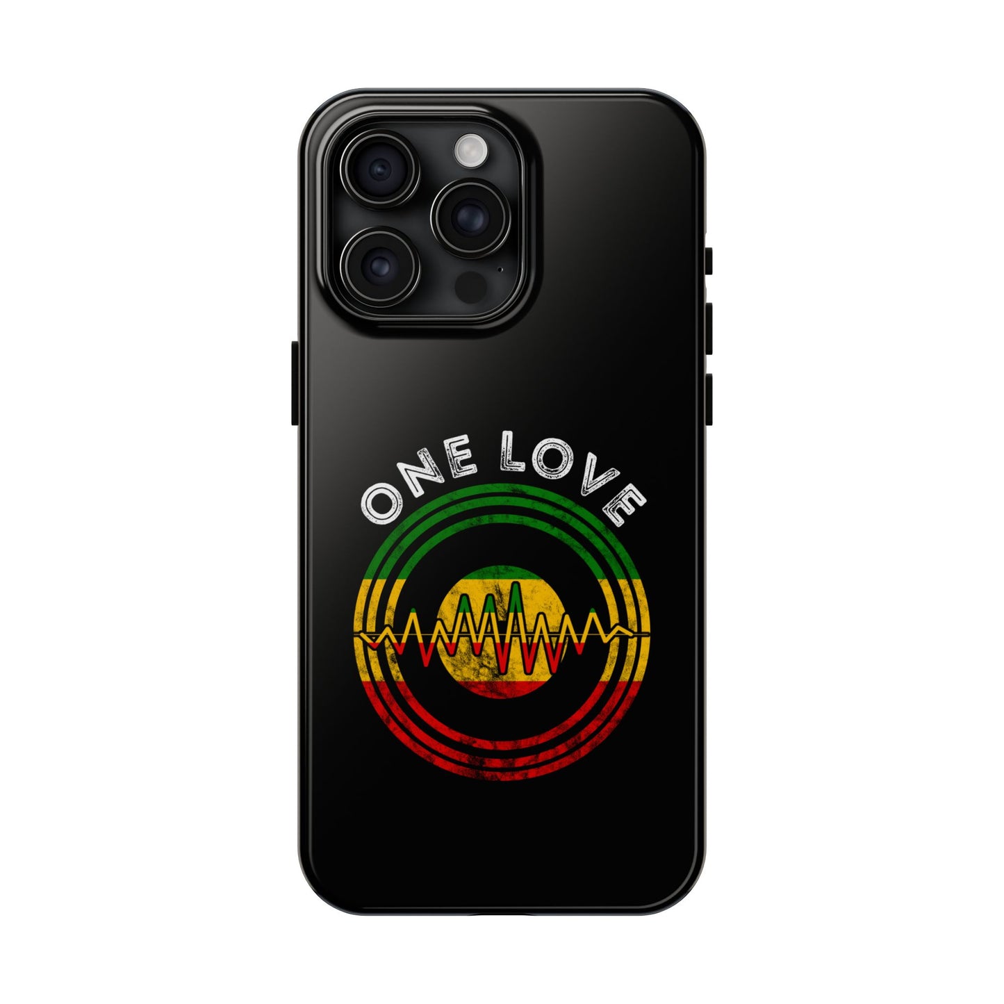 Reggae Music Vinyl Heartbeat Tough iPhone Case