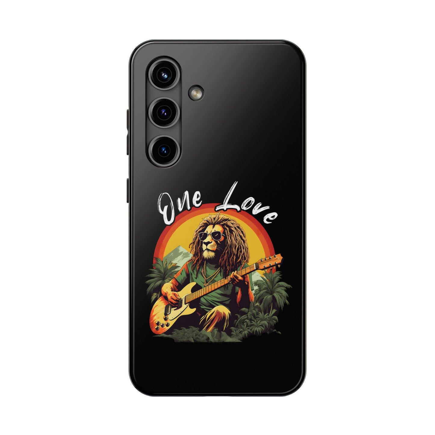 Reggae Music Lion Guitarist Tough Samsung Galaxy Phone Case