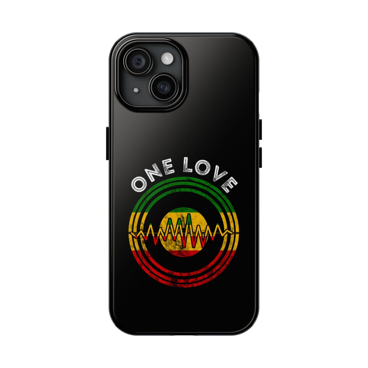 Reggae Music Vinyl Heartbeat Tough iPhone Case