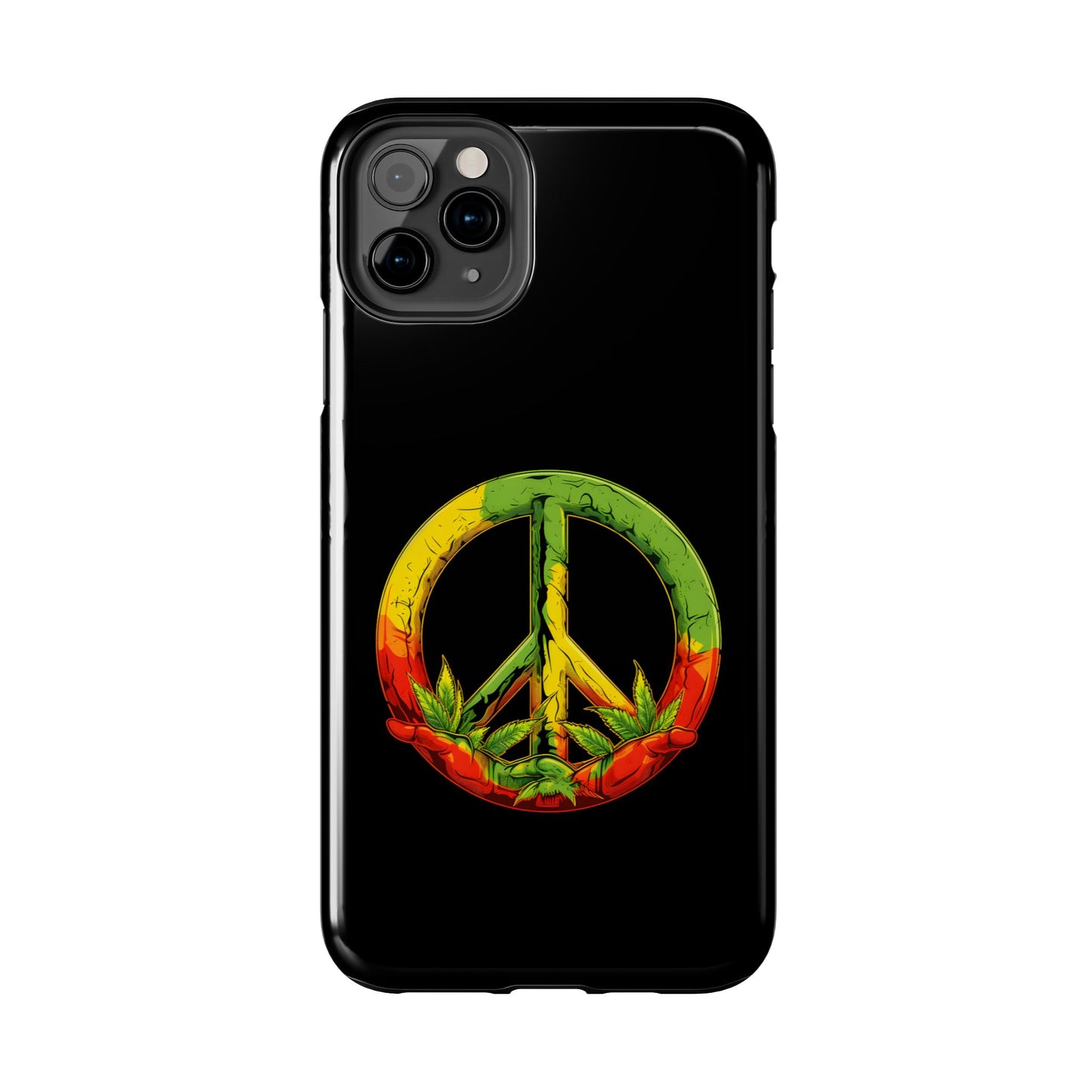 Reggae Peace Sign Tough iPhone Case