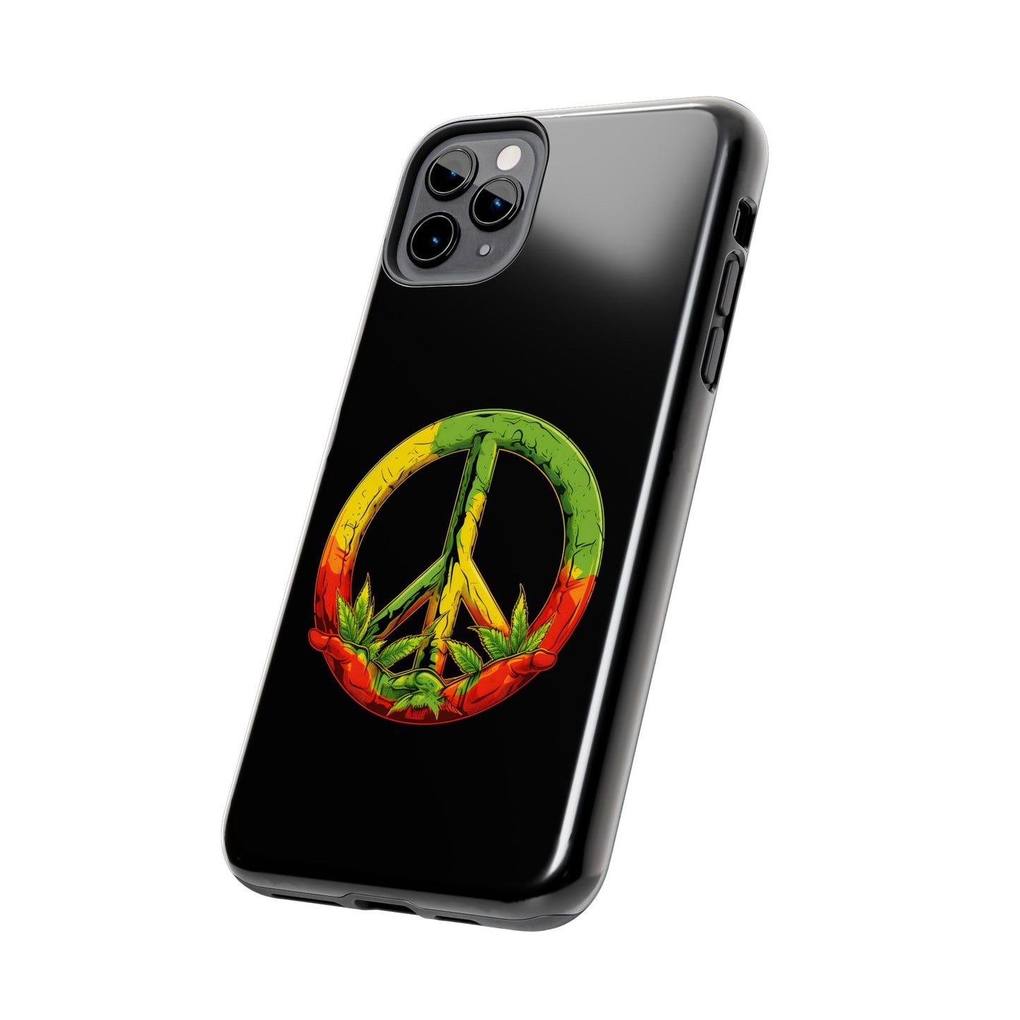 Reggae Peace Sign Tough iPhone Case