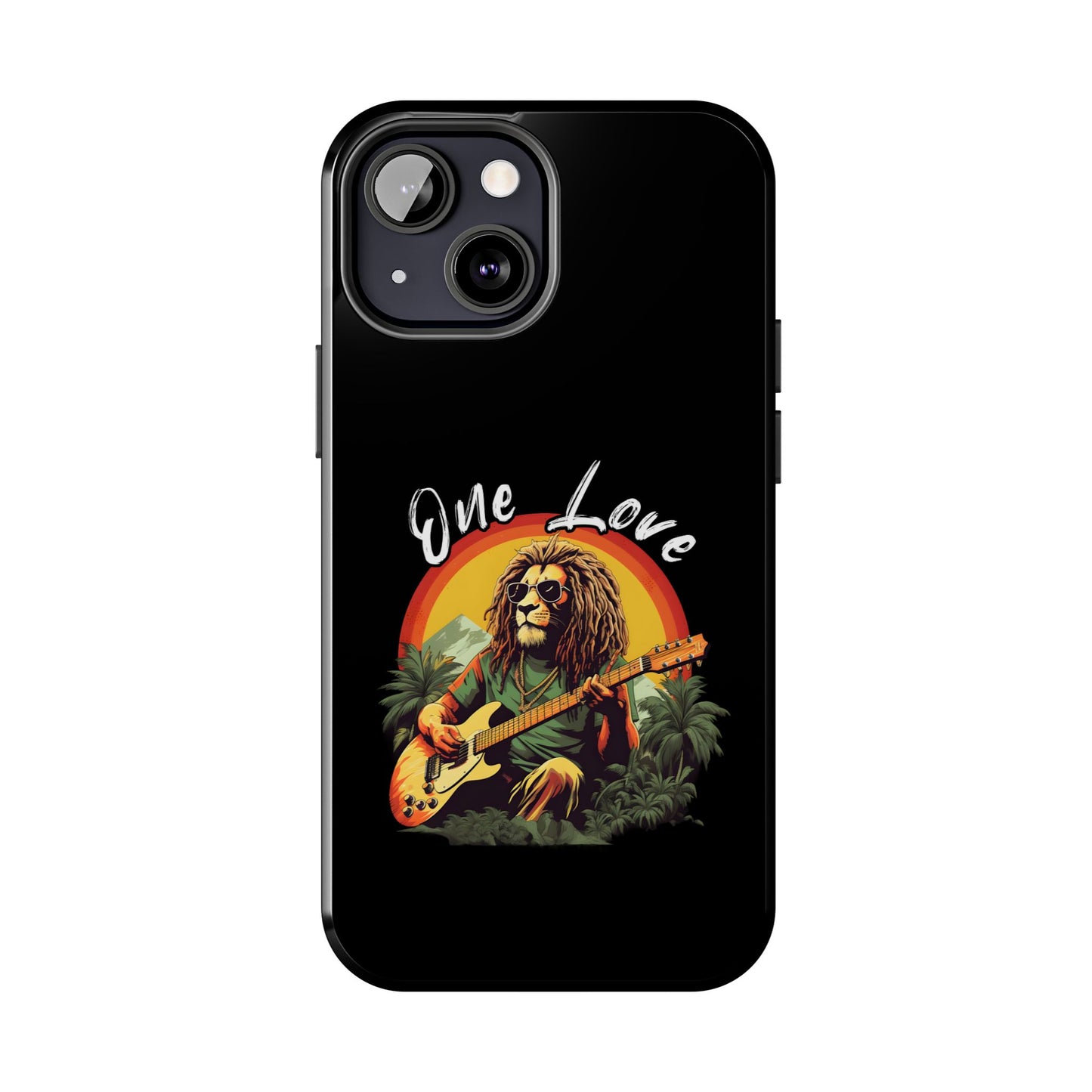 Reggae Music Lion Guitarist Tough iPhone Case