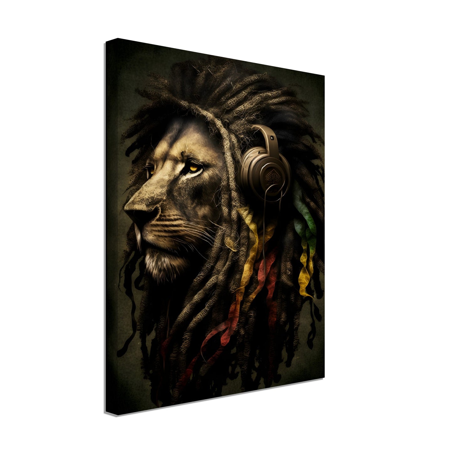 Rasta Reggae Lion Canva Wall Art