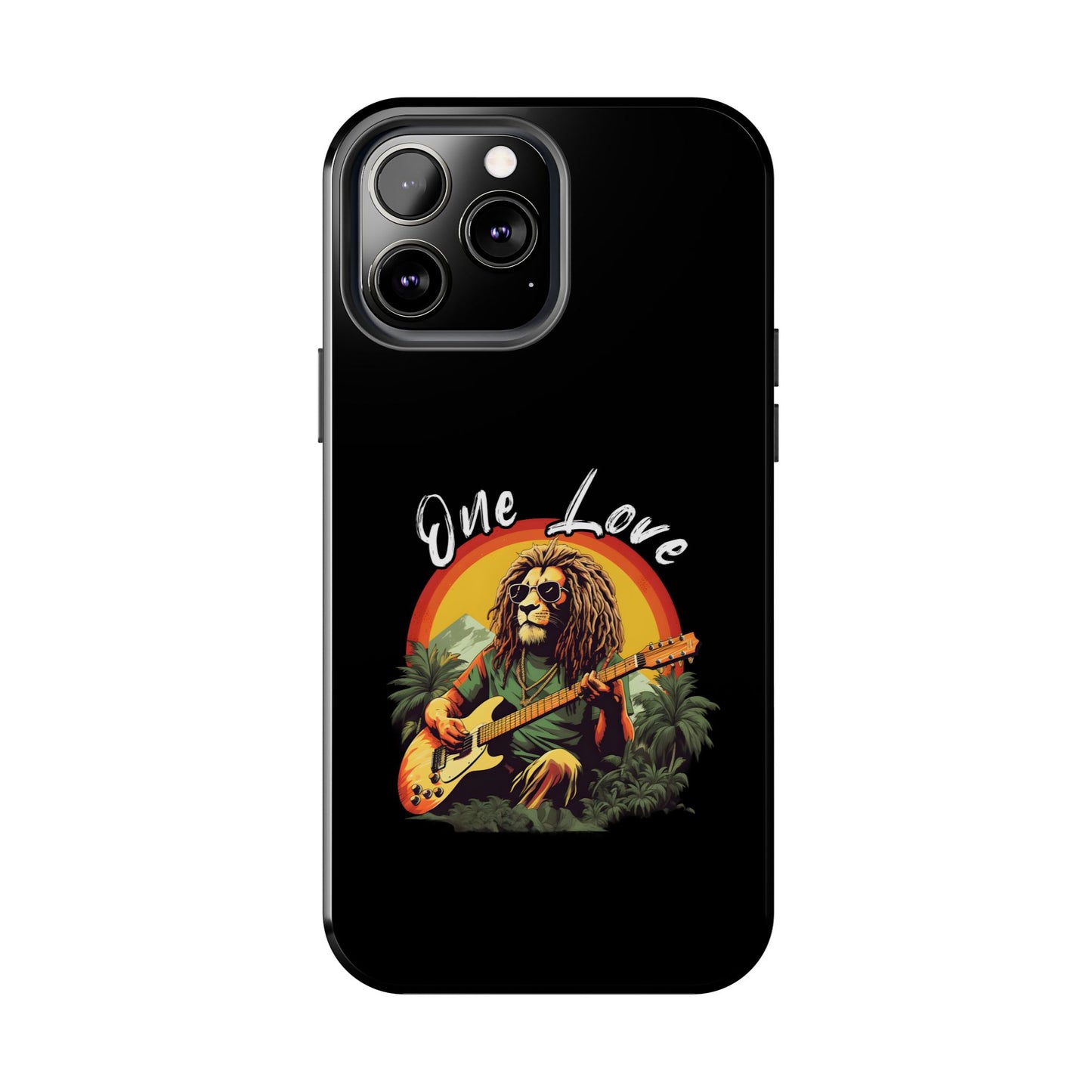 Reggae Music Lion Guitarist Tough iPhone Case