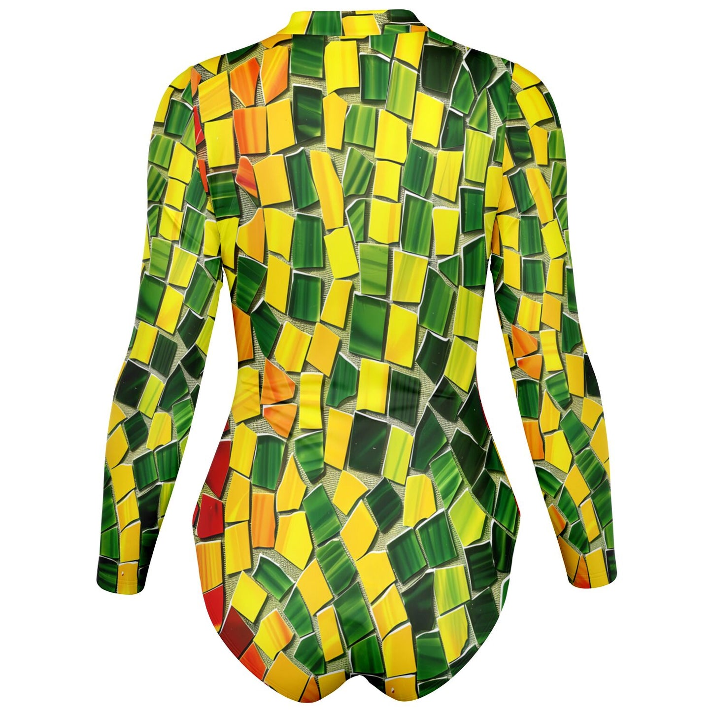 Reggae Mosaic Bodysuit Long Sleeve