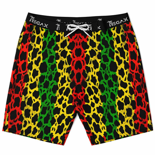 Reggae Leopard Swim Shorts