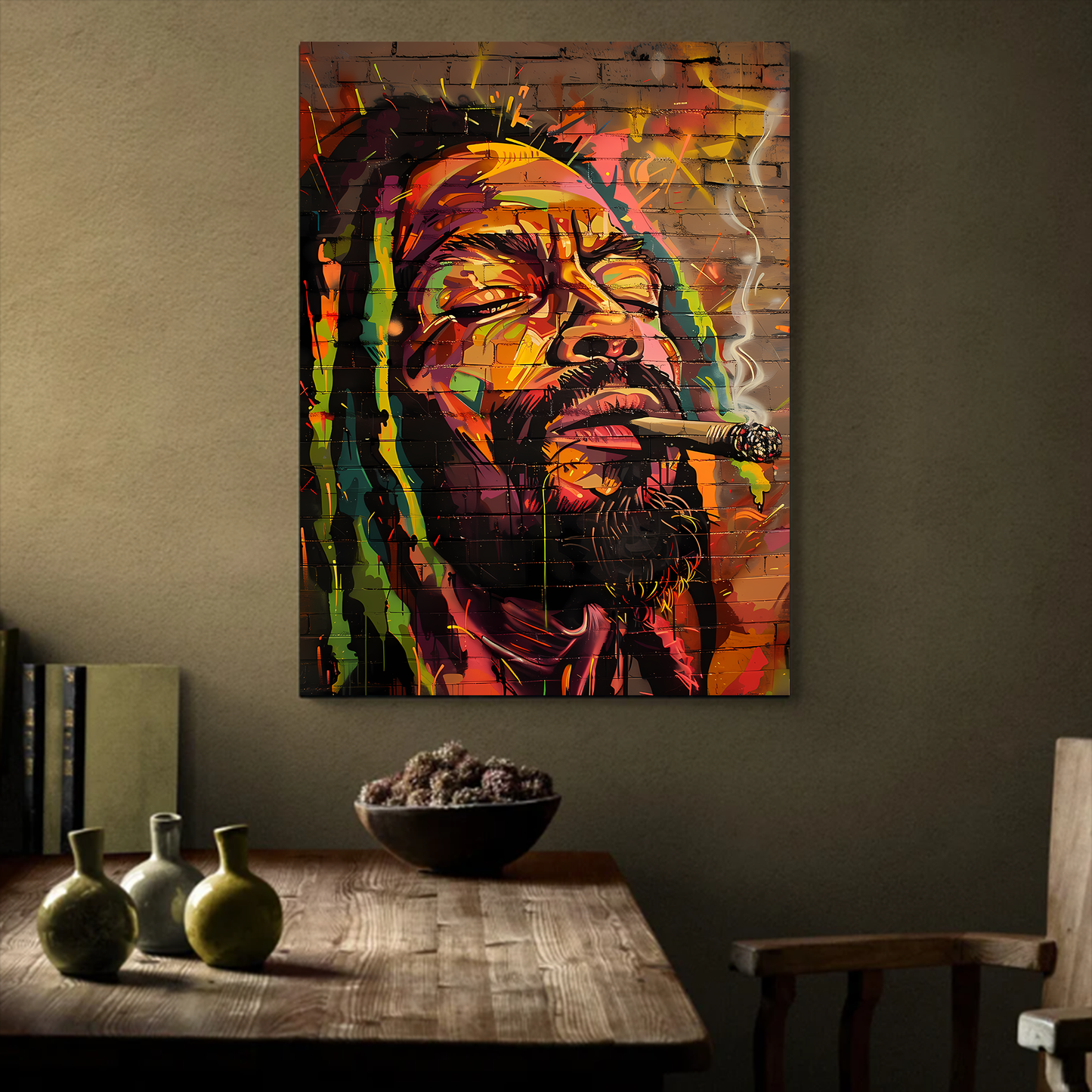 Rastaman Feelings Canva Wall Art