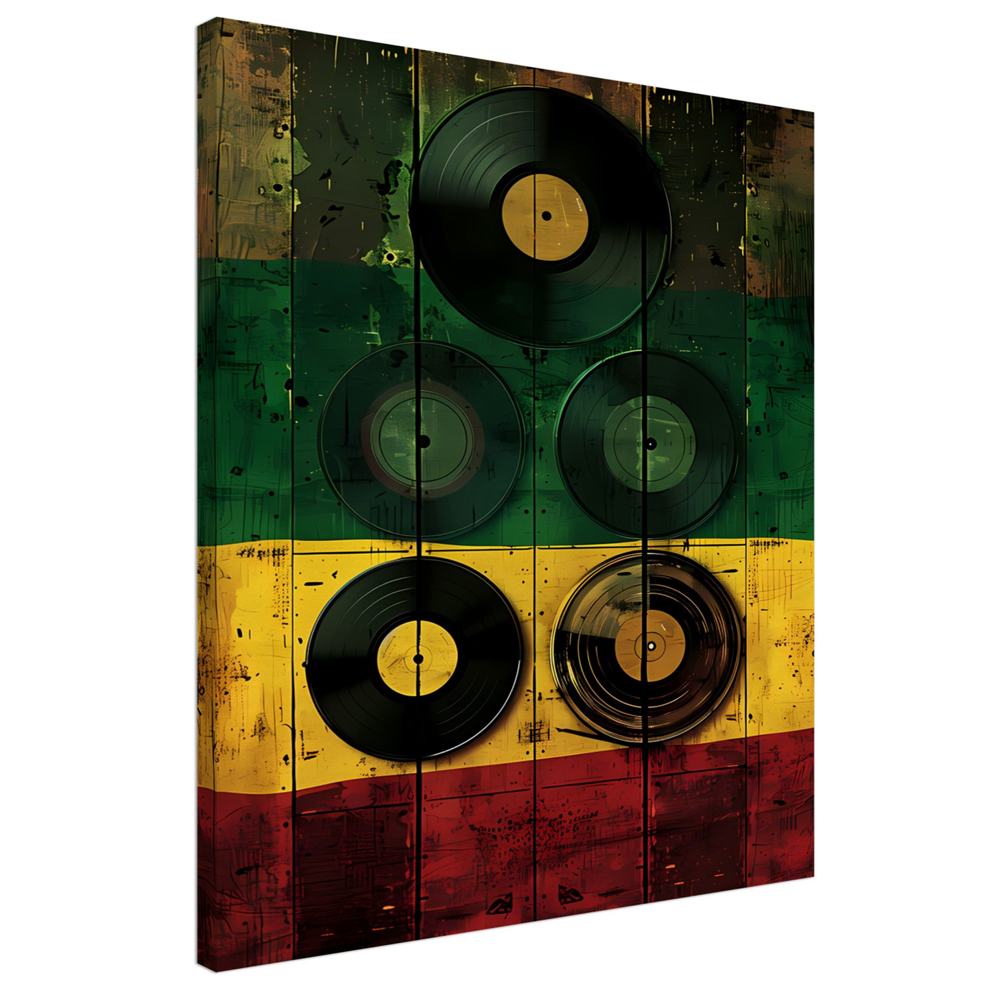 Reggae Music Vinyl Canva Wall Art