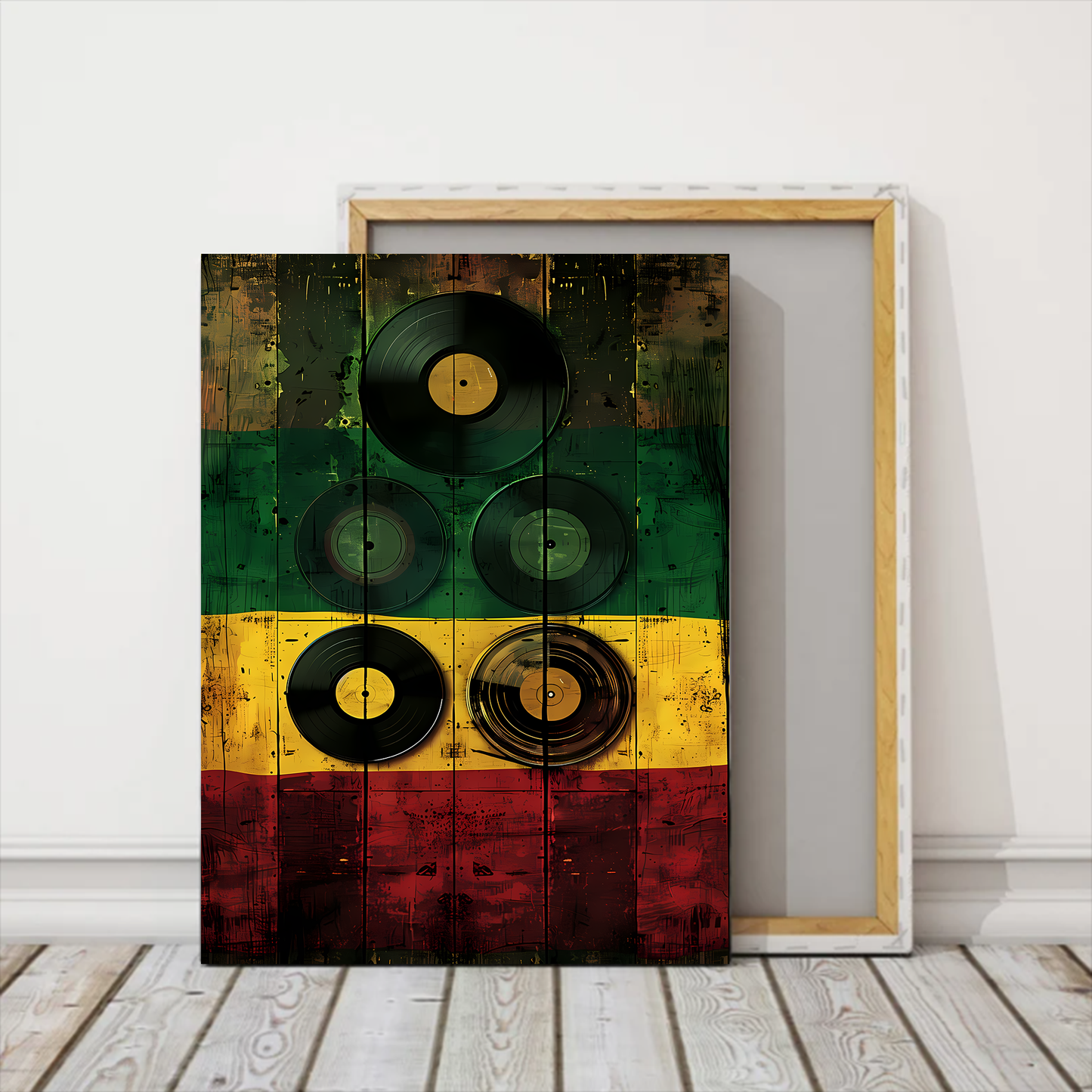 Reggae Music Vinyl Canva Wall Art